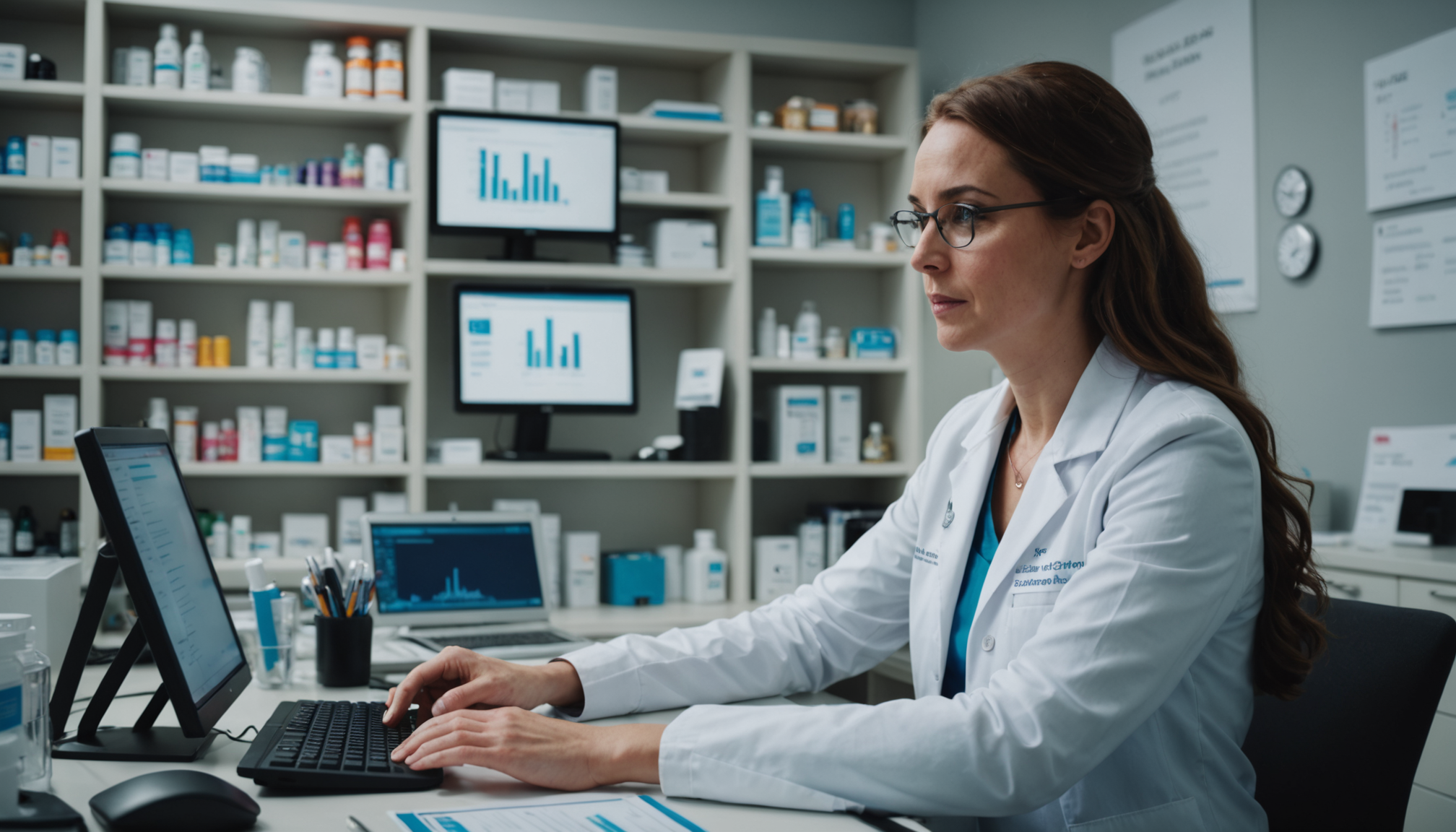 Illustration : les pharmaciens proposent désormais des entretiens pharmaceutiques en — l'innovation médicale : quand la technologie rencontre la santé