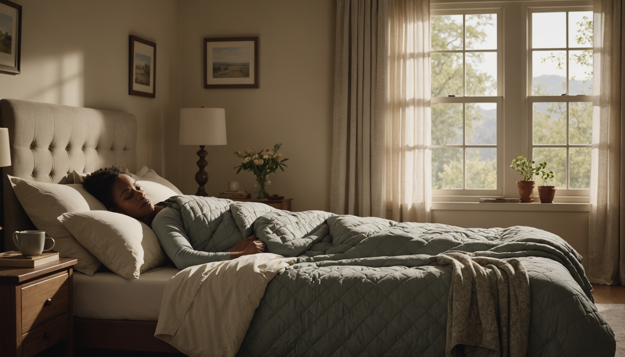 Illustration : le sommeil constitue la pause la plus importante. — 7 astuces pour améliorer votre bien-être quotidien