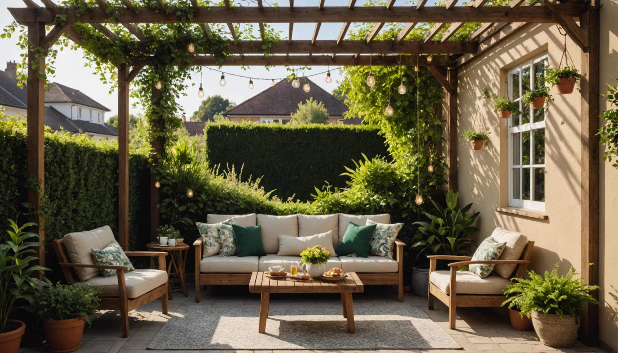 Illustration : la température de couleur influence fortement l'atmosphère perçue. — décorer et protéger sa pergola ?