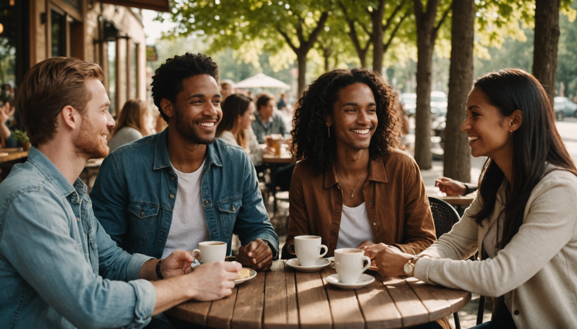 Illustration : cultivez des relations authentiques. les liens sociaux de — secret caché du bien-être quotidien