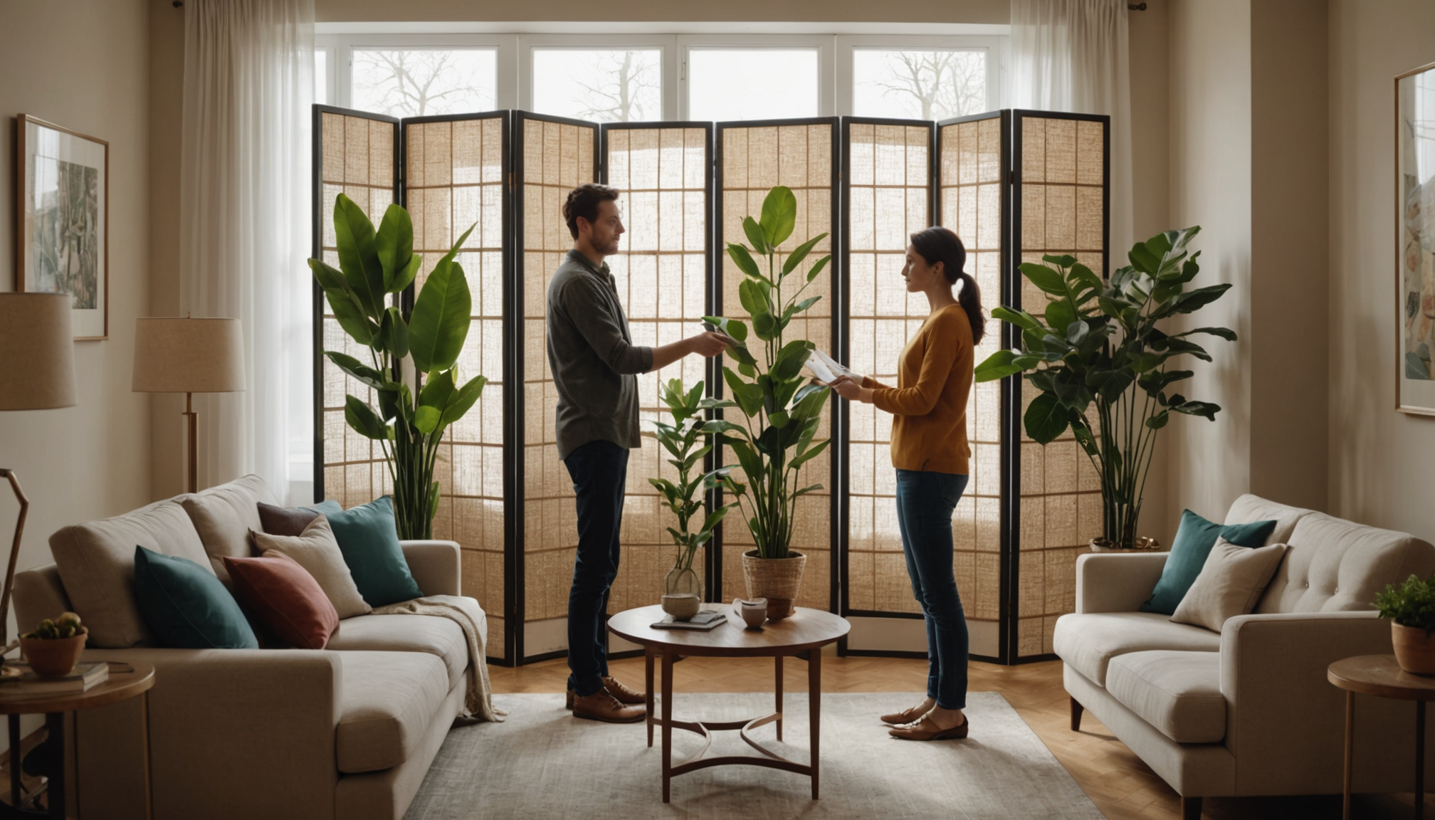 améliorez votre espace avec des idées de bricolage simples — les paravents constituent une alternative mobile et décorative.