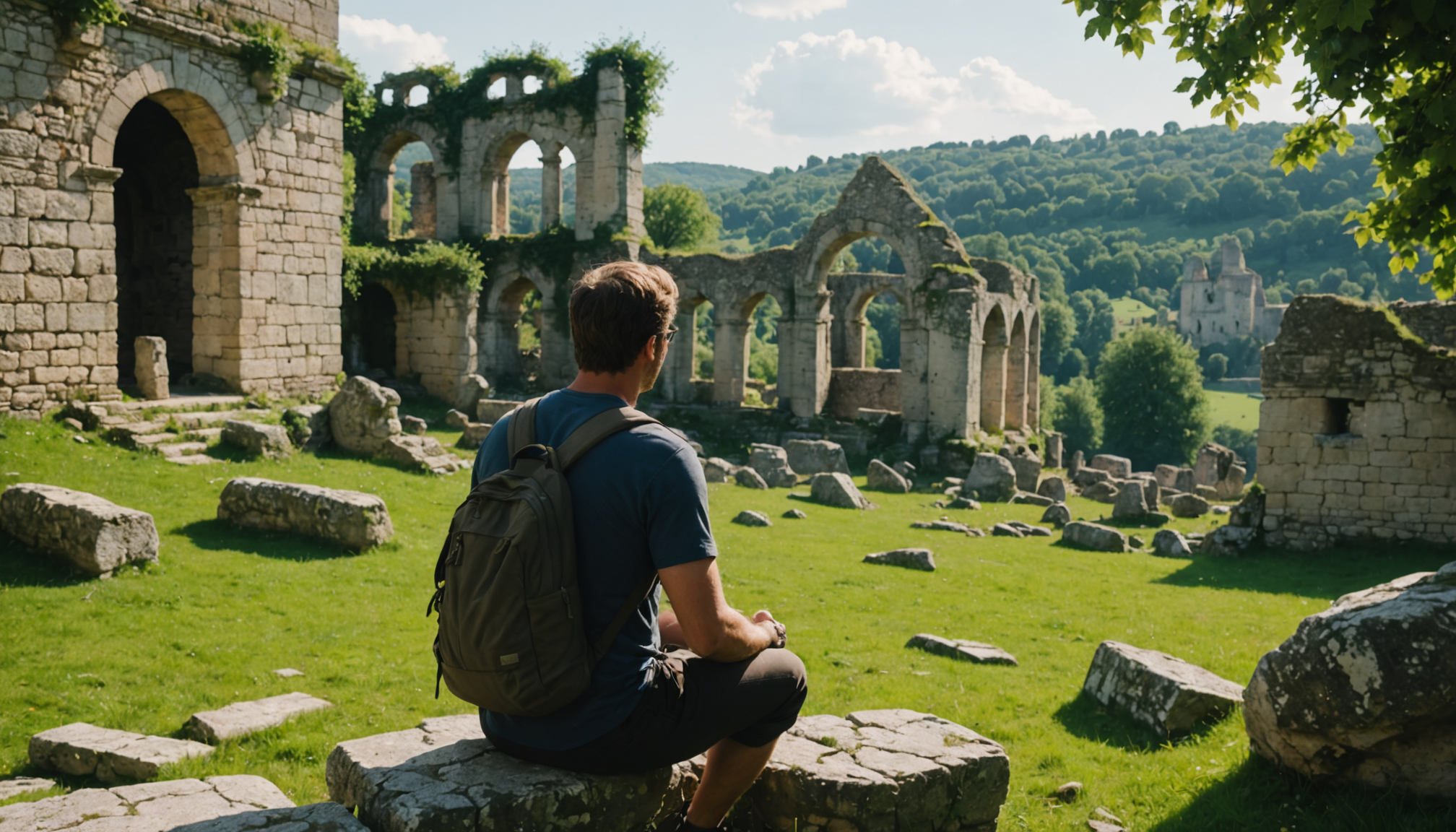 Illustration : sécurisation du site mise en valeur des gouffres — ajouter les ruines de montrond à votre itinéraire ?