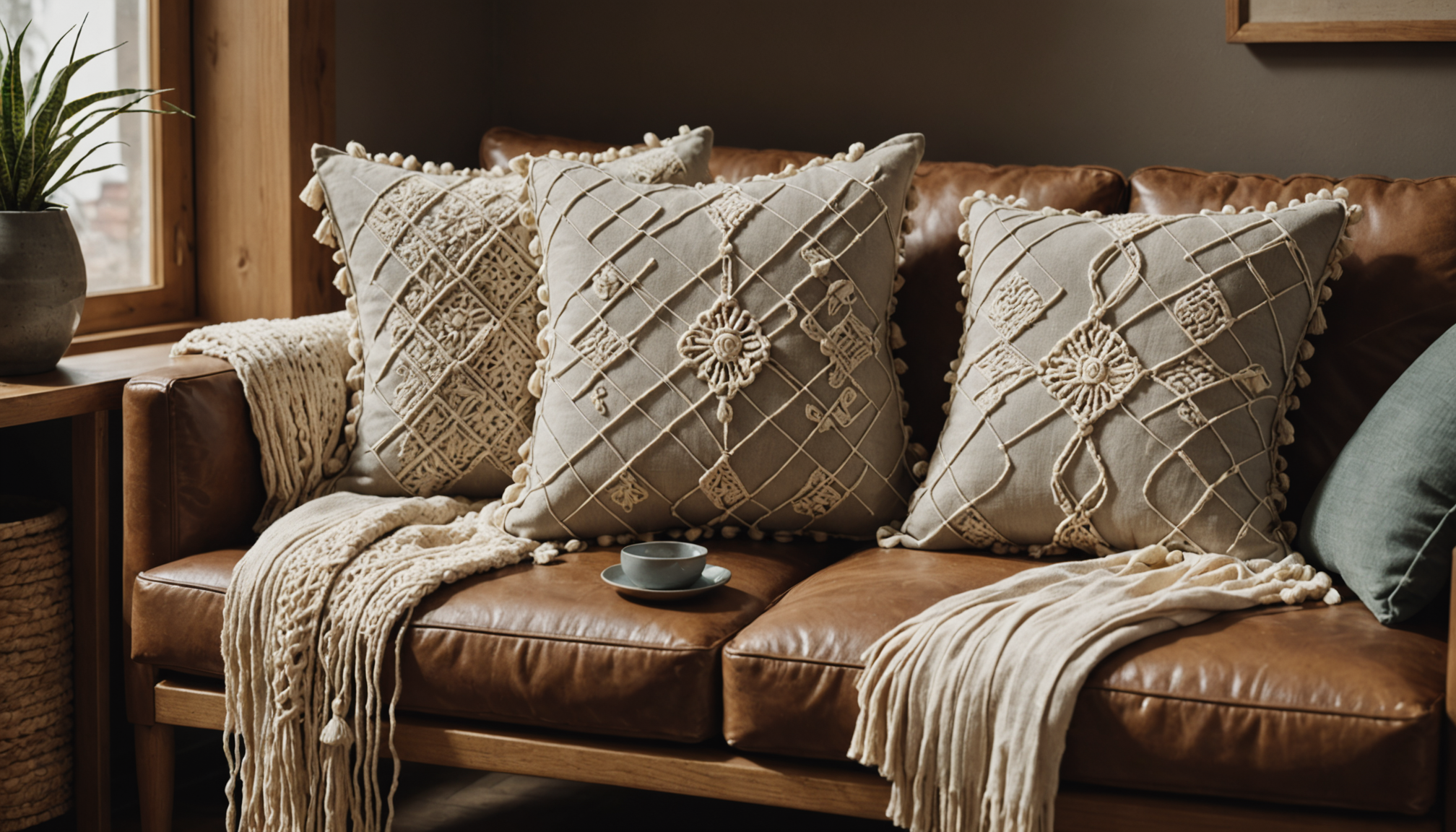 Illustration : les créations manuelles apportent également une dimension chaleureuse. — 10 astuces pour un intérieur chaleureux et confortable