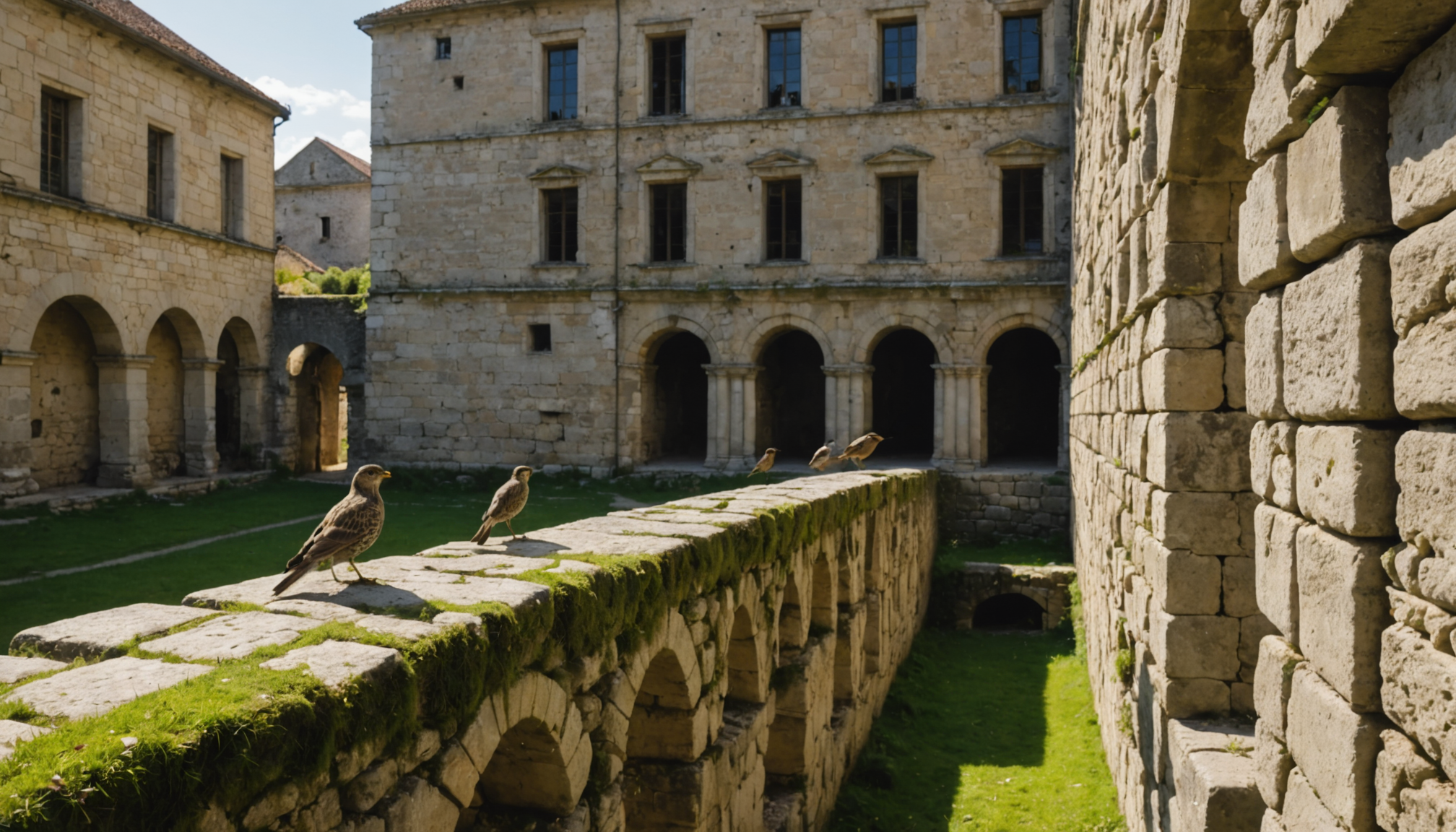 Illustration : anfractuosités des murs, offrant aux observateurs attentifs un — ruines de montrond : escapade historique idéale