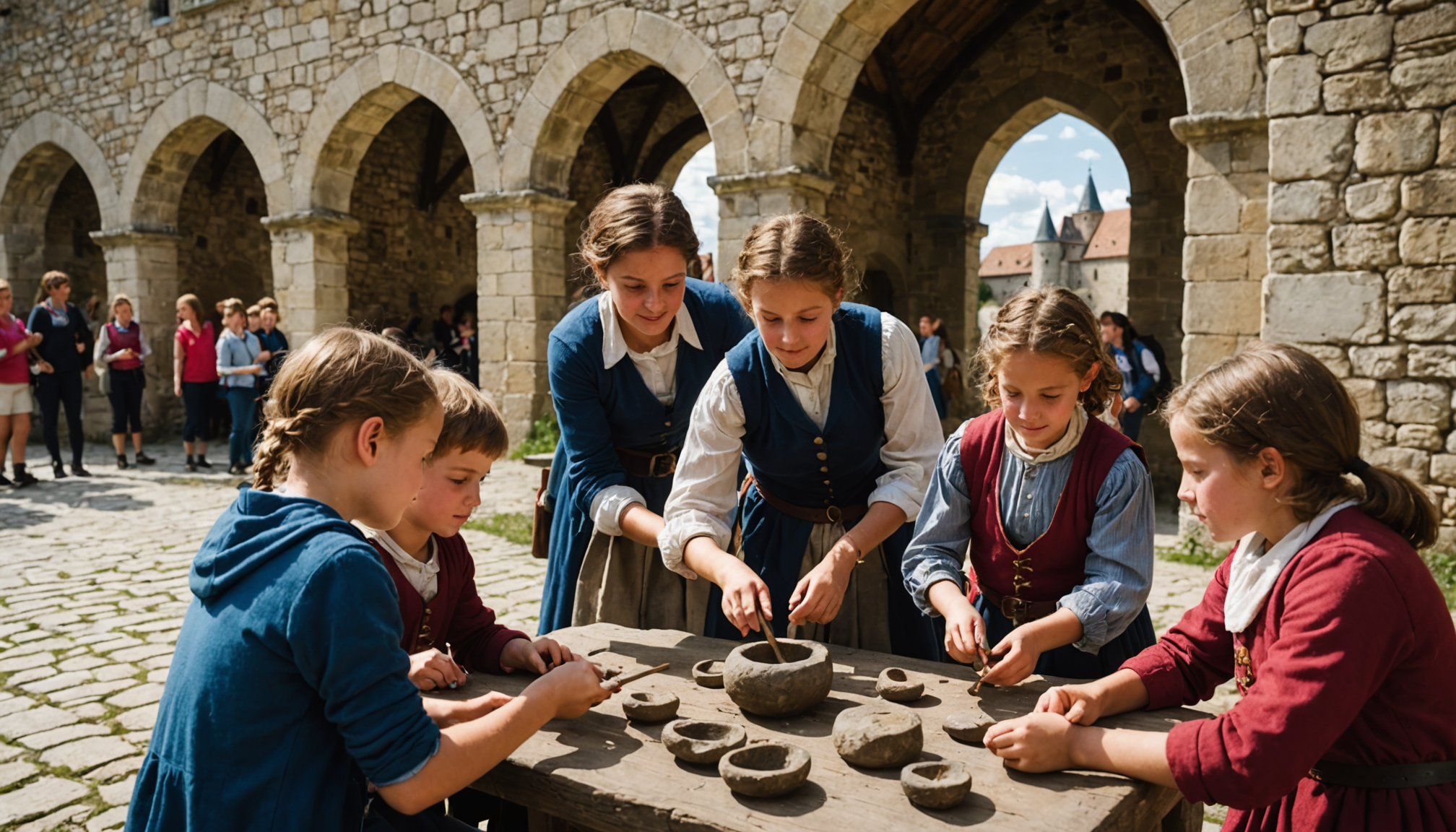 Illustration : ation les ateliers pédagogiques destinés aux jeunes visiteurs — forteresse de montrond cache une histoire incroyable
