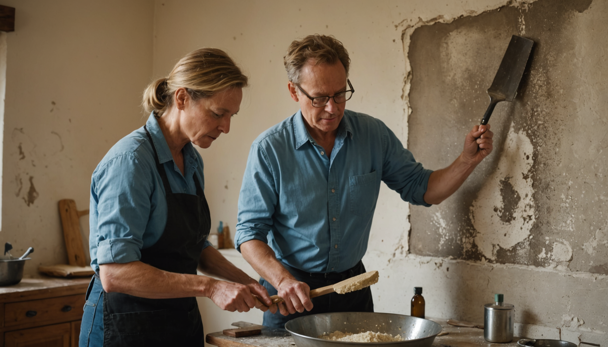 salpêtre maison : traitement durable expliqué par un expert — grattez ensuite avec une spatule métallique les zones