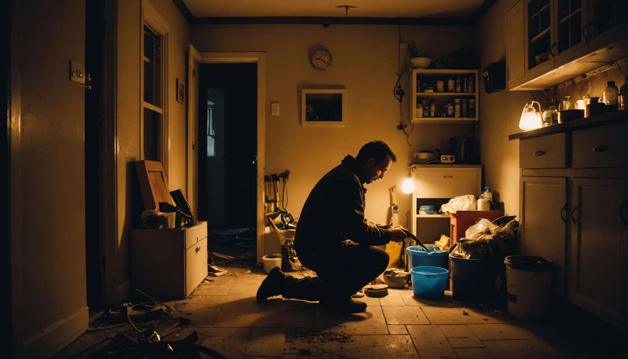 Illustration : confinés comme les placards vérifiez l'absence de ponts — salpêtre et humidité : stopper le problème à la source