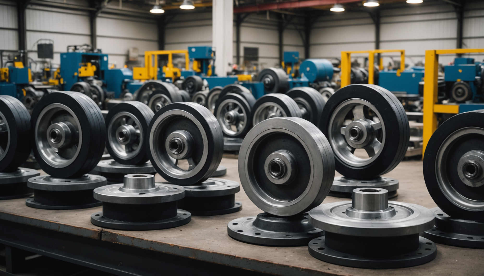 Illustration : méliore le confort acoustique et respecte les seuils — panorama des types de roues et roulettes industrielles : usages, avantages et limites