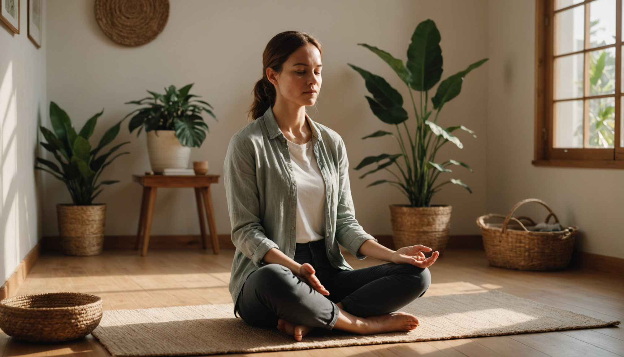 Illustration : commencez par observer vos sensations corporelles sans jugement. — l'équilibre esprit-corps est-il essentiel ?