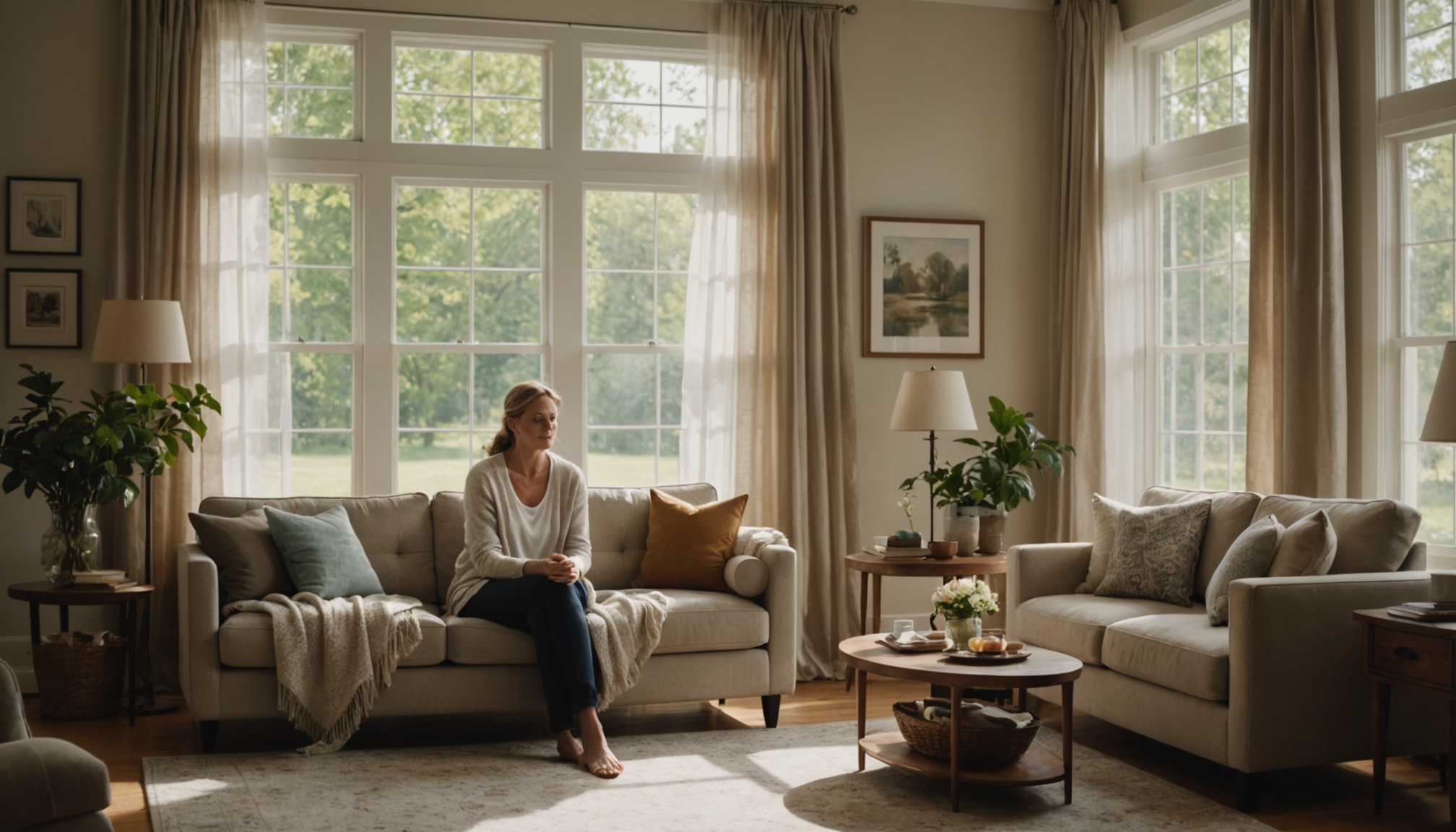 Illustration : établissez des plages horaires sans stimulation sonore artificielle. — oasis de tranquillité : l'art de vivre chez soi