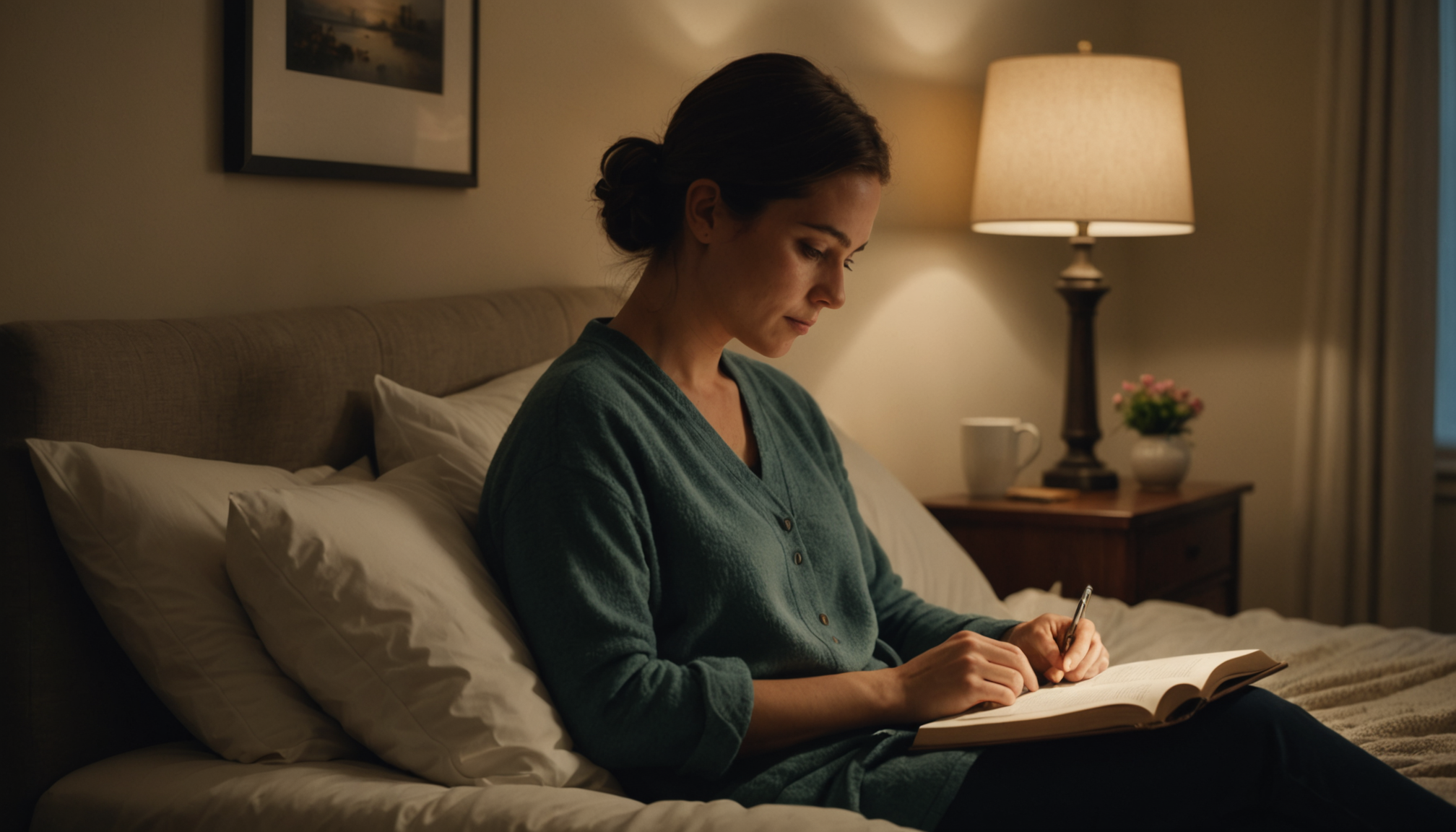 Illustration : instaurez un rituel du coucher qui signale à — 4 astuces pour améliorer votre bien-être quotidien