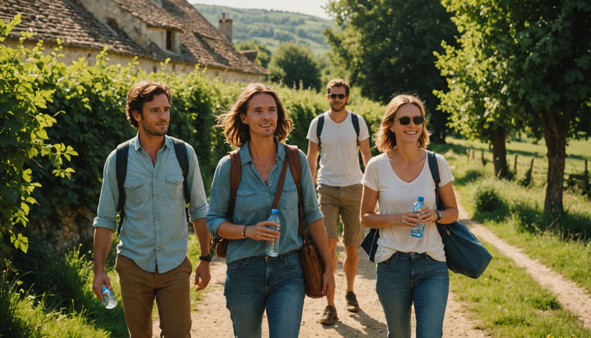 Illustration : limitez votre impact environnemental. ramassez vos déchets, utilisez — exploration des trésors cachés de la france rurale