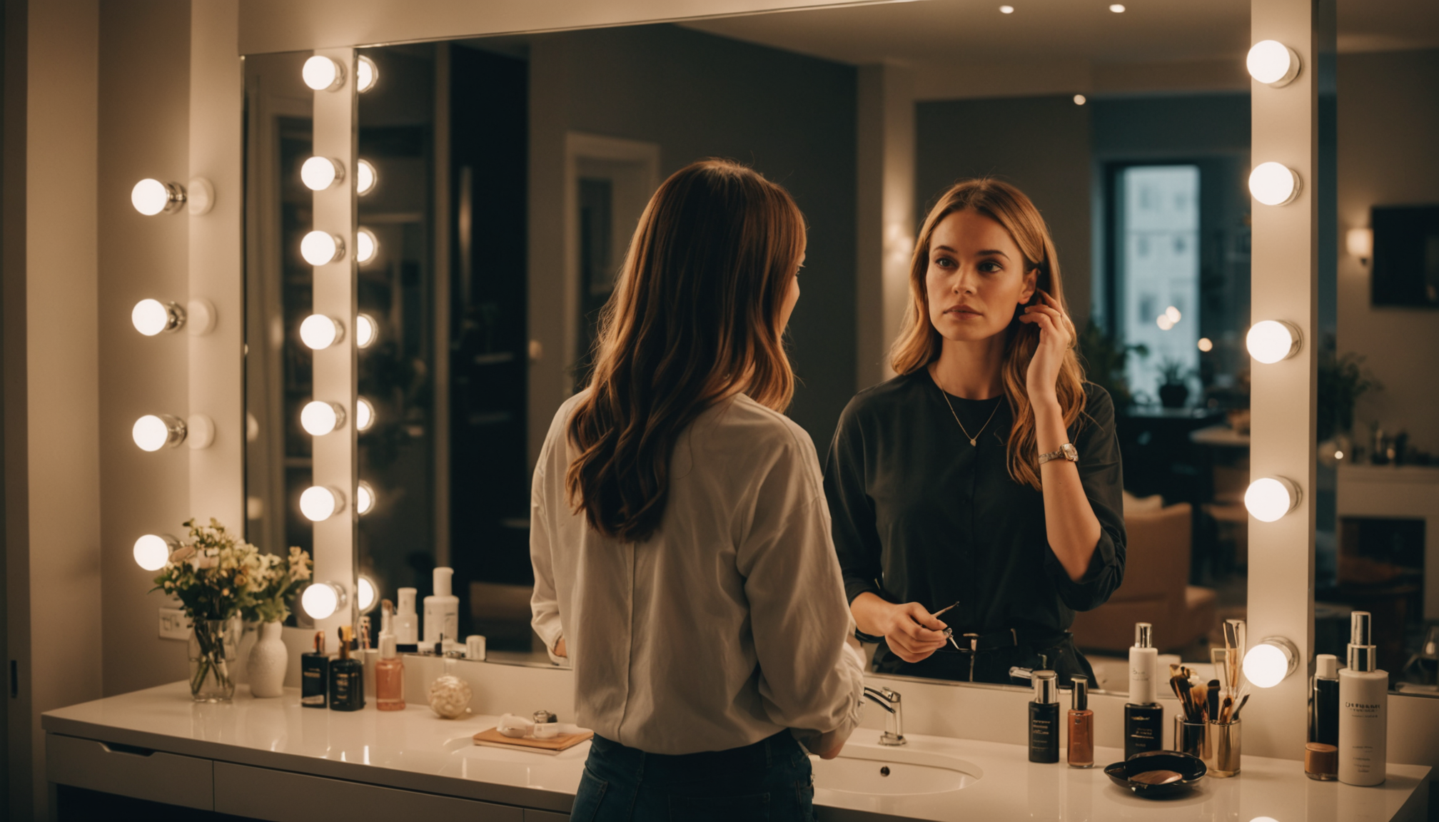 Illustration : modifier votre coupe ou votre couleur représente un — réinventez votre style avec des astuces mode et beauté innovantes