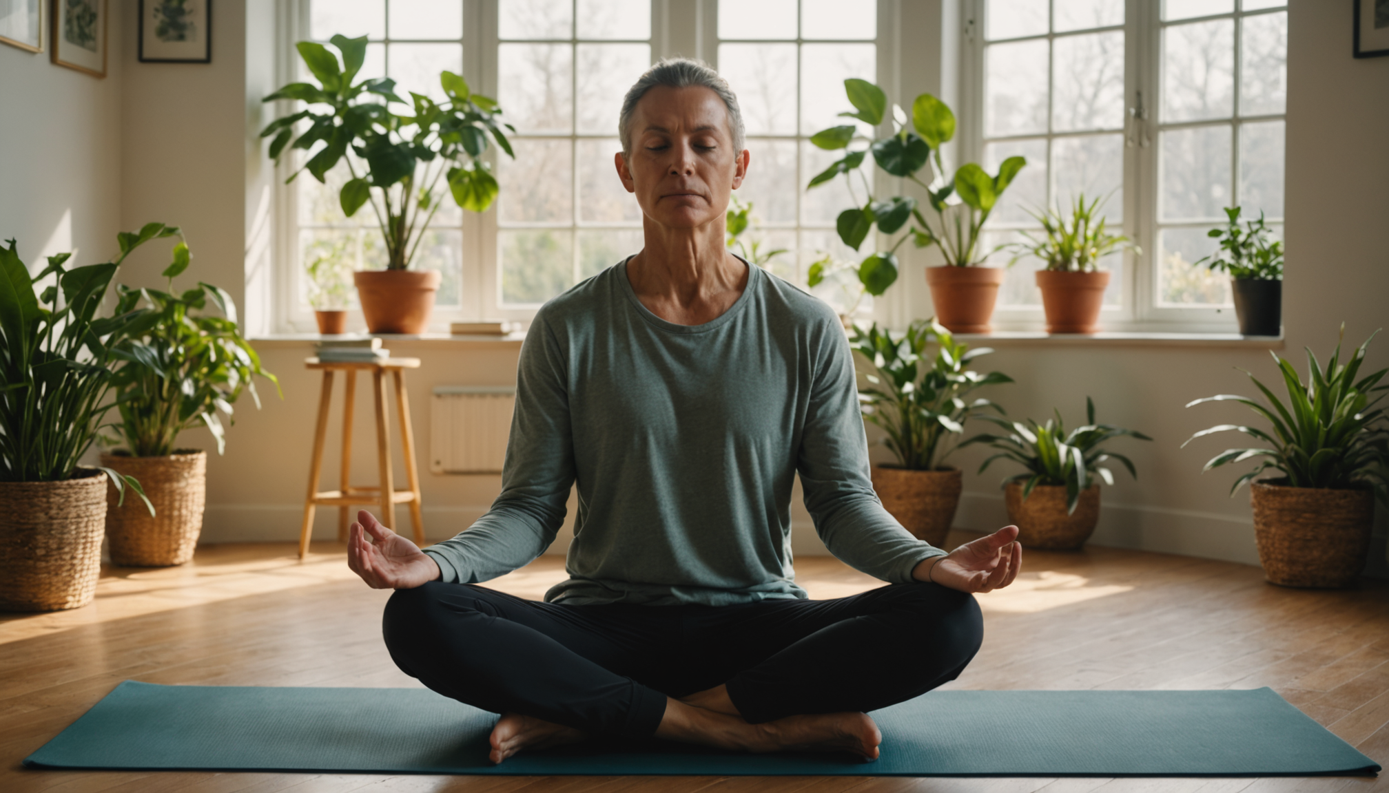 Illustration : la méditation de pleine conscience, même pratiquée dix — santé et bien-être : mode de vie ou obligation quotidienne ?