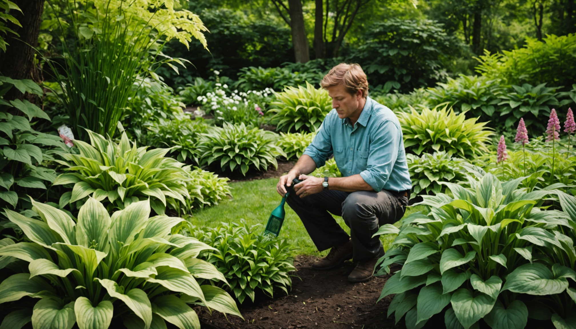 l'art du jardinage : nature et créativité en harmonie — loitez hostas, heuchères et astilbes pour transformer les