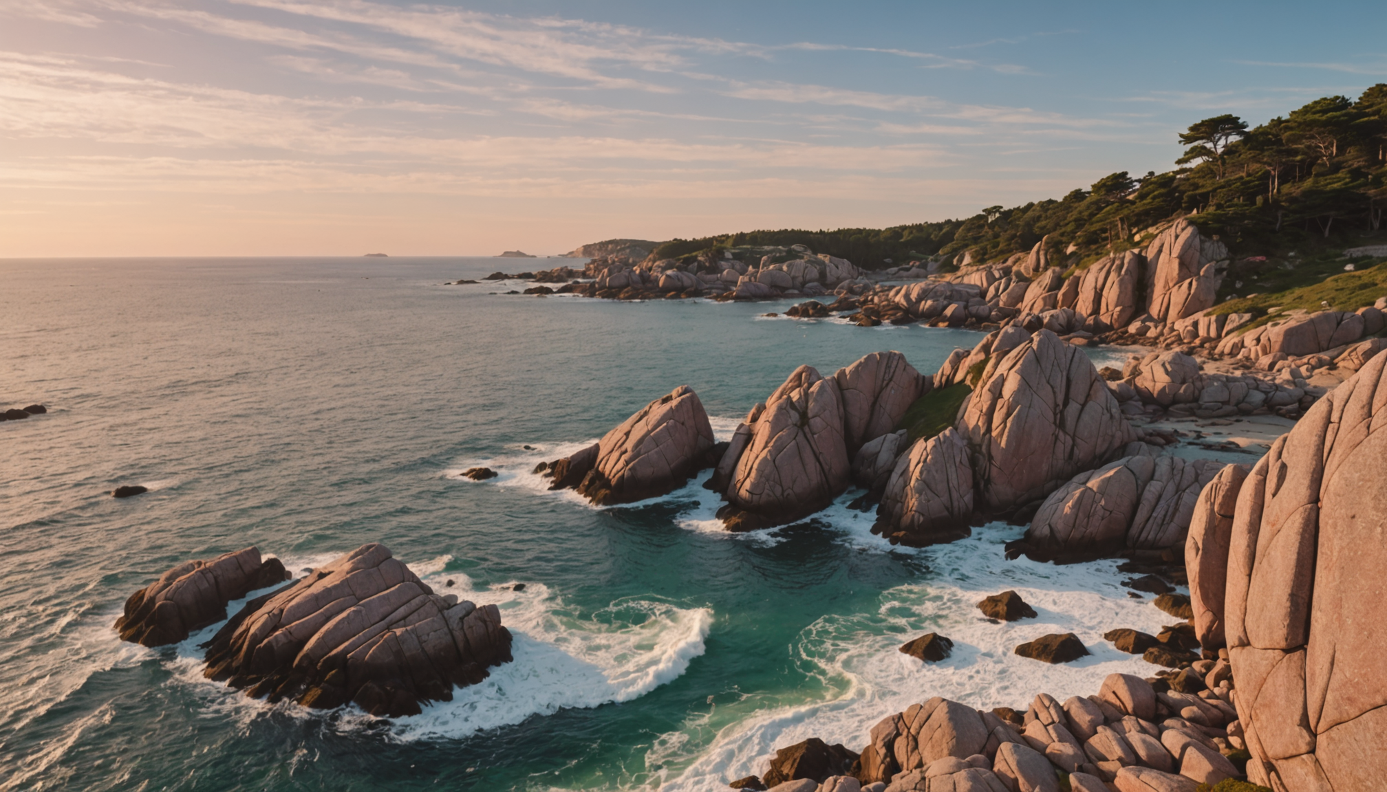Illustration : la côte de granit rose déploie ses rochers — dix lieux incontournables pour un séjour enchanteur en france