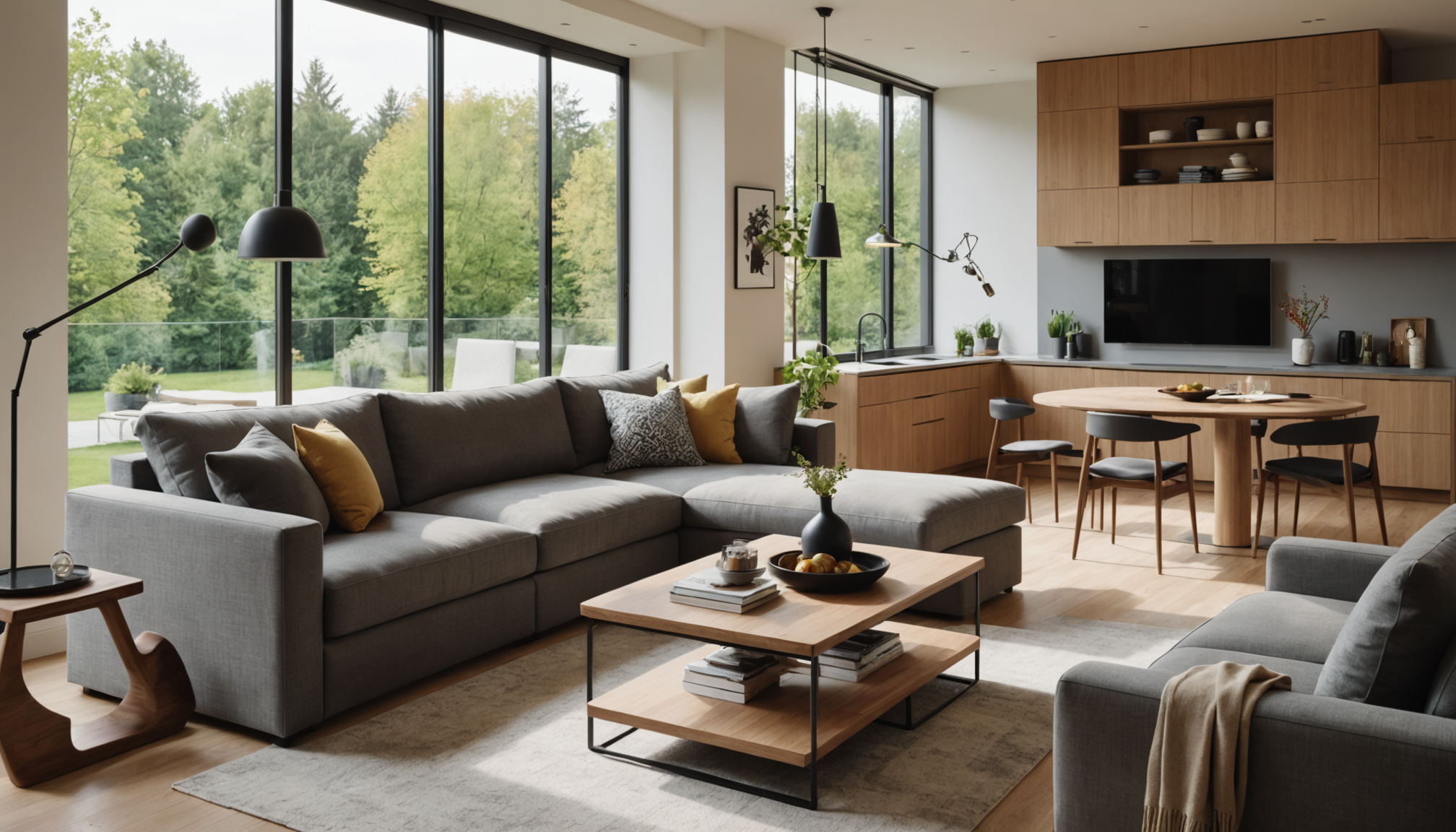 Illustration : escamotables, tables extensibles et canapés convertibles multiplient les — confort moderne et durabilité : un duo gagnant pour l'habitat