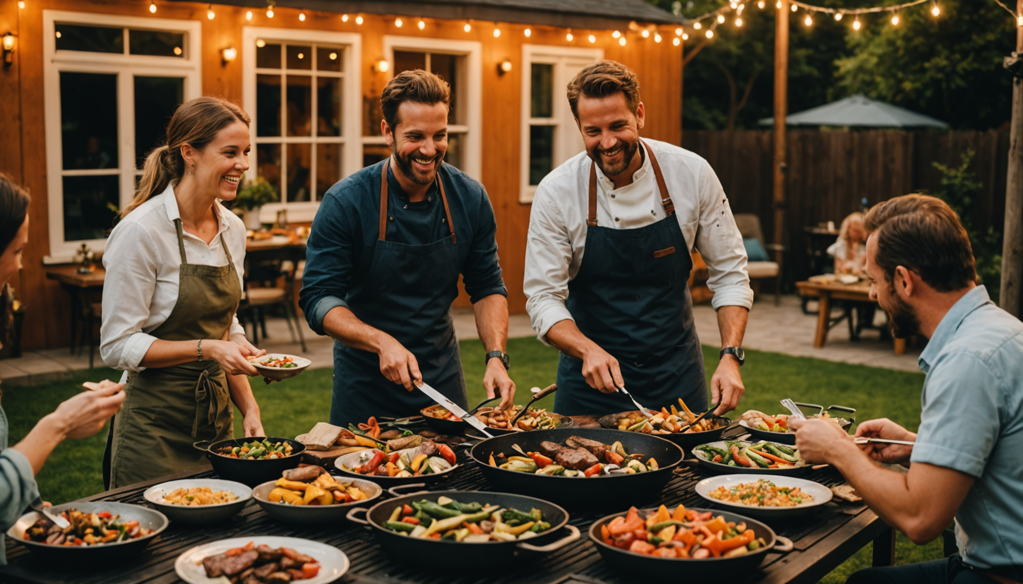 Illustration : ces préparations rapides permettent de nourrir vos invités — brasero plancha : le secret pour des soirées conviviales et gourmandes en extérieur