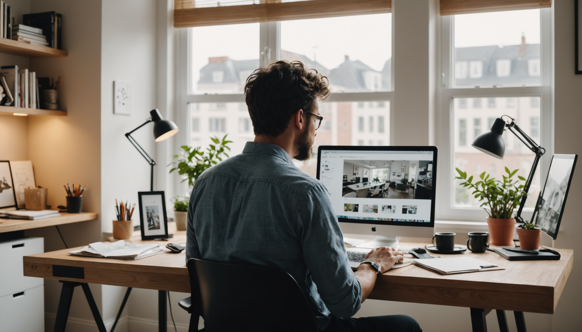 Illustration : ent vos réalisations : projets graphiques, études de — améliorez votre carrière grâce au cv numérique innovant