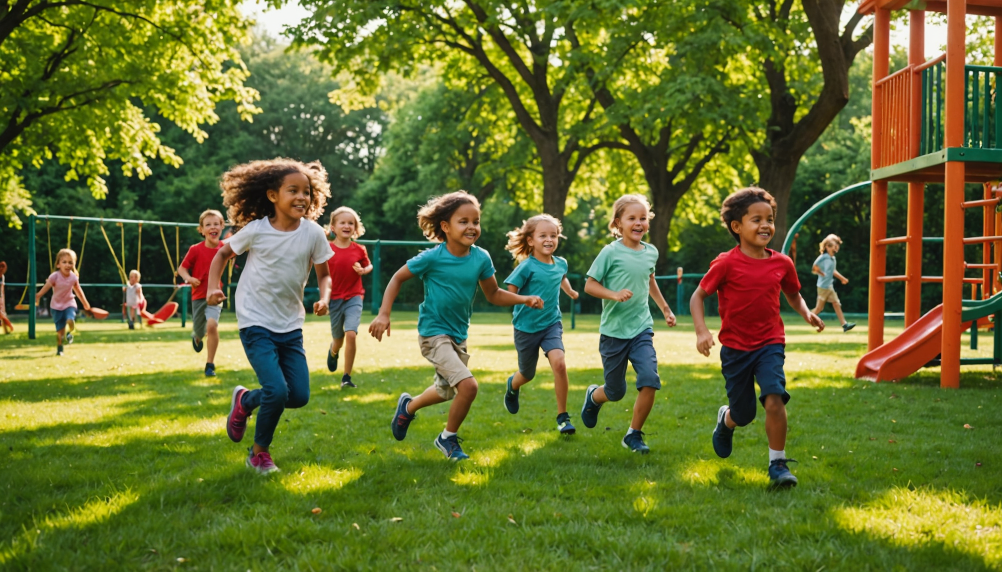 Illustration : cette amélioration de l'attention bénéficie particulièrement aux enfants — les jeux en plein air sont-ils essentiels pour les enfants ?