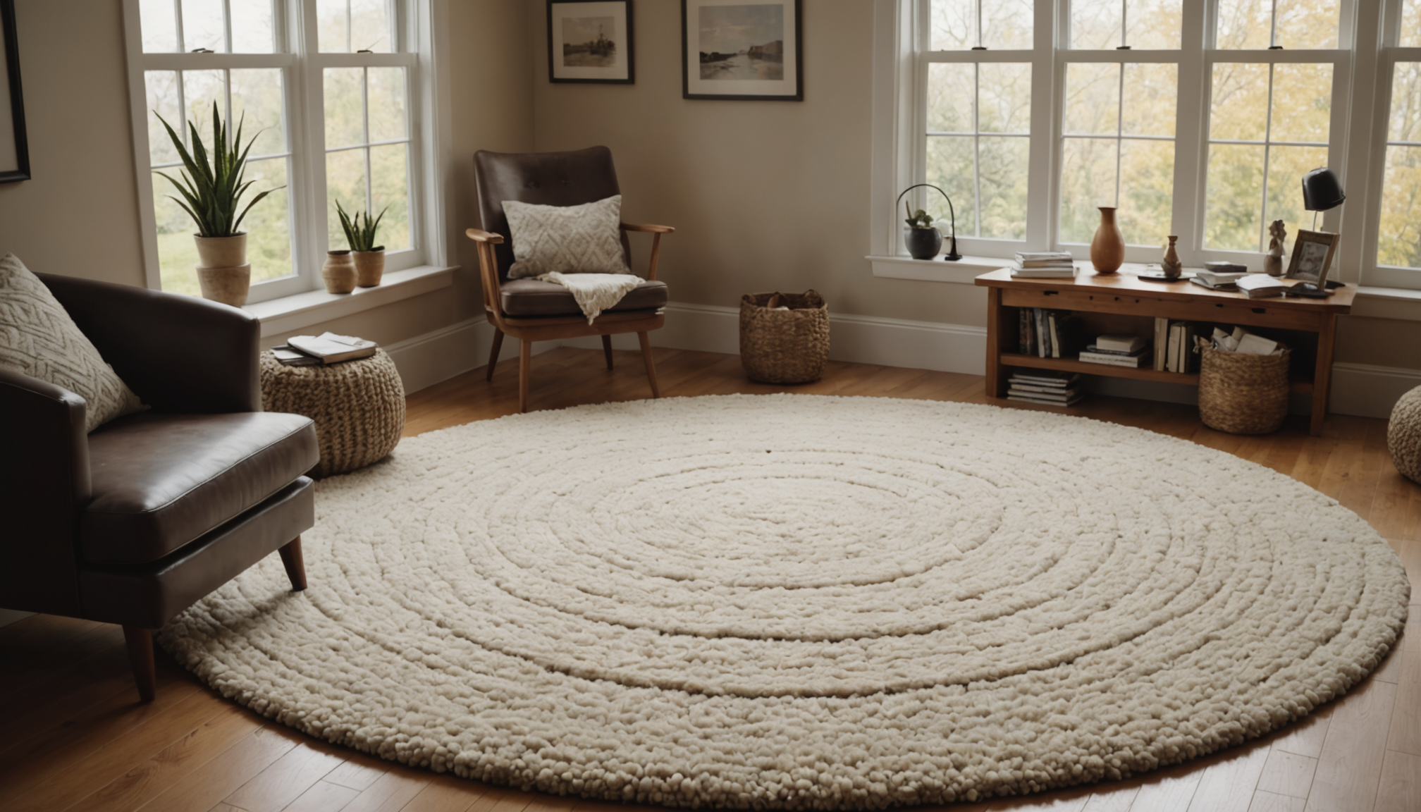 tapis forme originale - rond, ovale, nuage & géométrique" — l'épaisseur compte également. un tapis nuage moelleux amortit