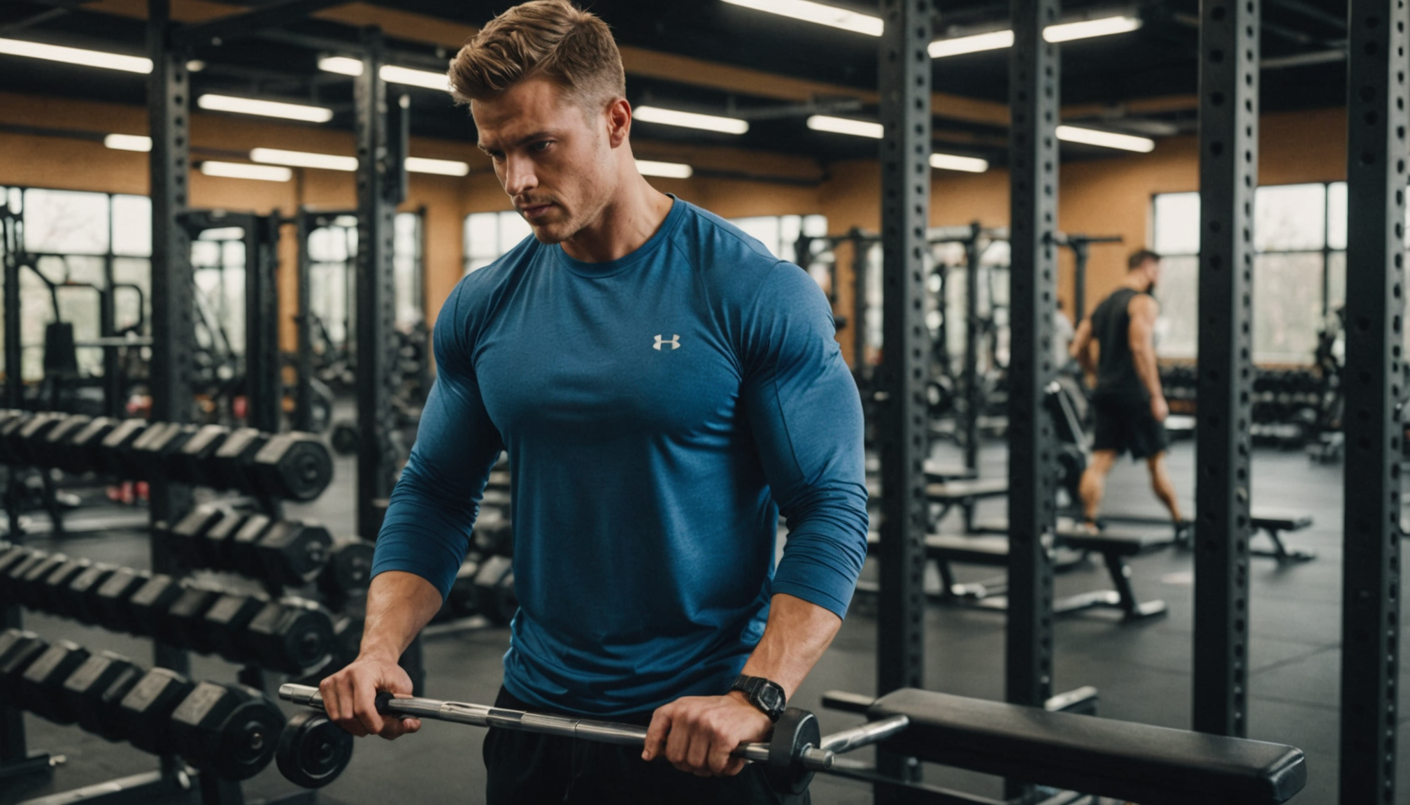 Illustration : pensez également à l'accès aux autres équipements autour — choisir un rack de musculation adapté à son niveau ?