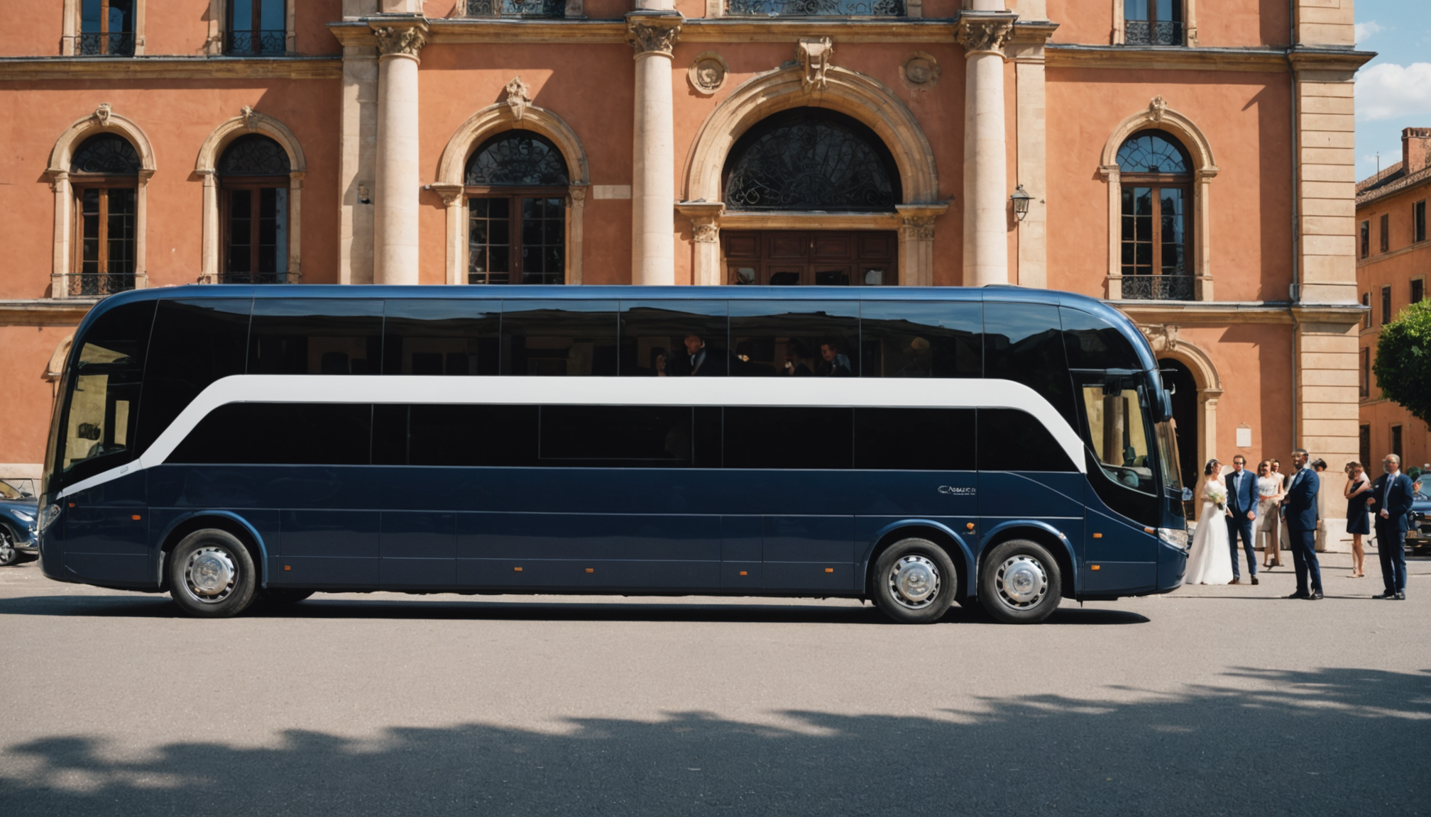 Illustration : faciliter le transport des invités entre la cérémonie, — location d’autocar avec chauffeur à toulouse : devis rapide
