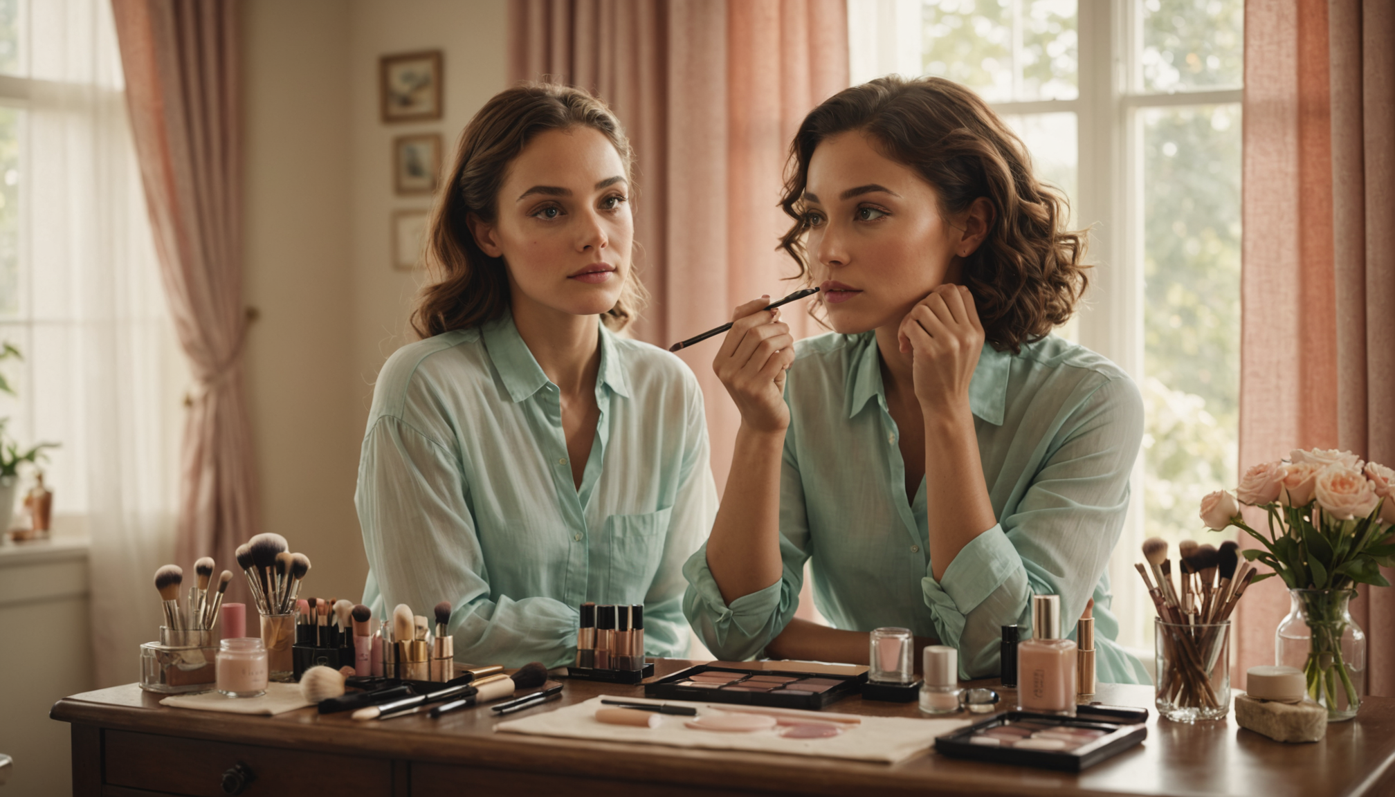 Illustration : iance retrouvée, regard frais, teint éclatant. c'est l'art — maquillage naturel : les techniques qui font toute la différence