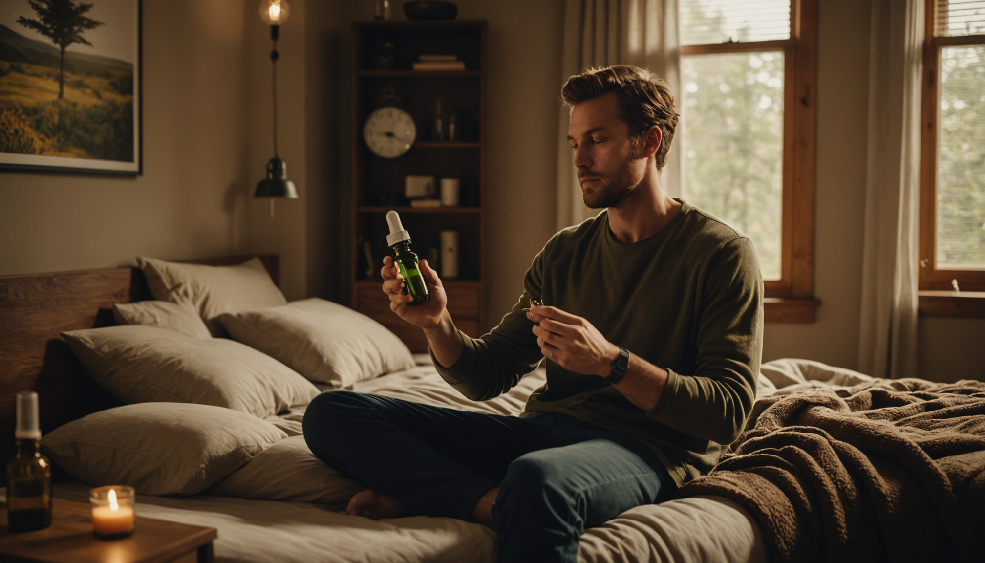 Illustration : si vous suivez un traitement pour l'hypertension, l'épilepsie, — l'huile de cbd calmea agit sur votre cycle de sommeil ?