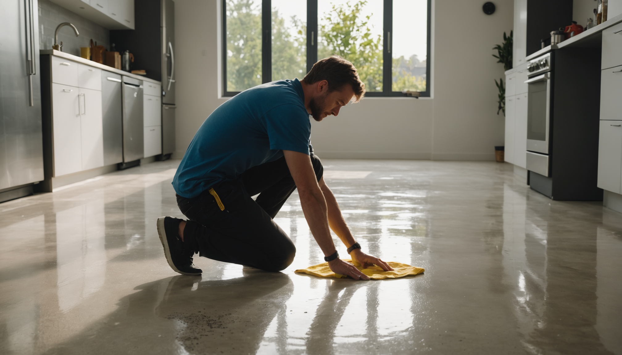 ce que personne ne dit sur la rénovation d'une maison — le béton ciré exige un entretien méticuleux. chaque