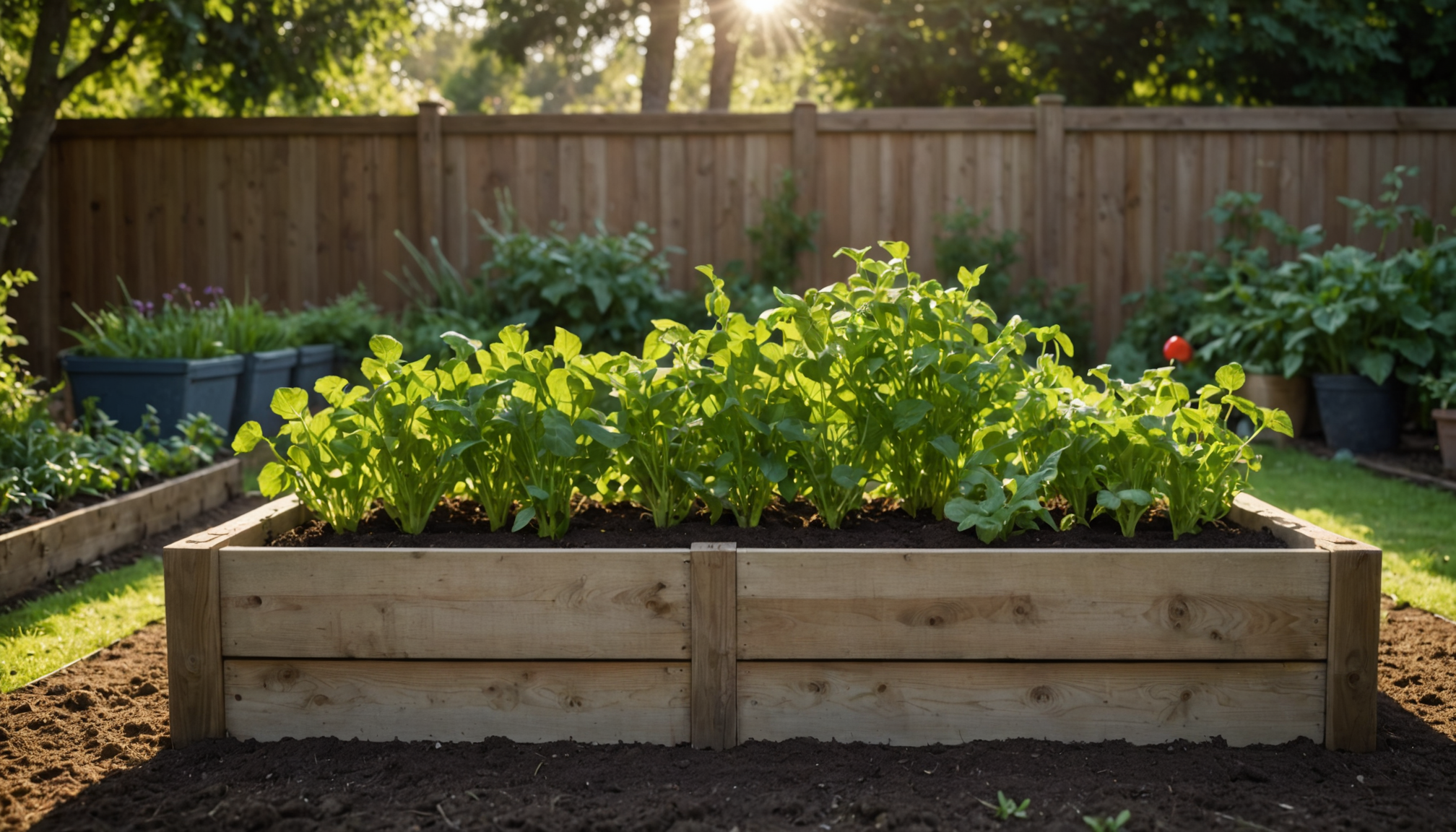 jardin productif : récoltez plus avec moins d’effort — la construction reste simple : quatre planches non