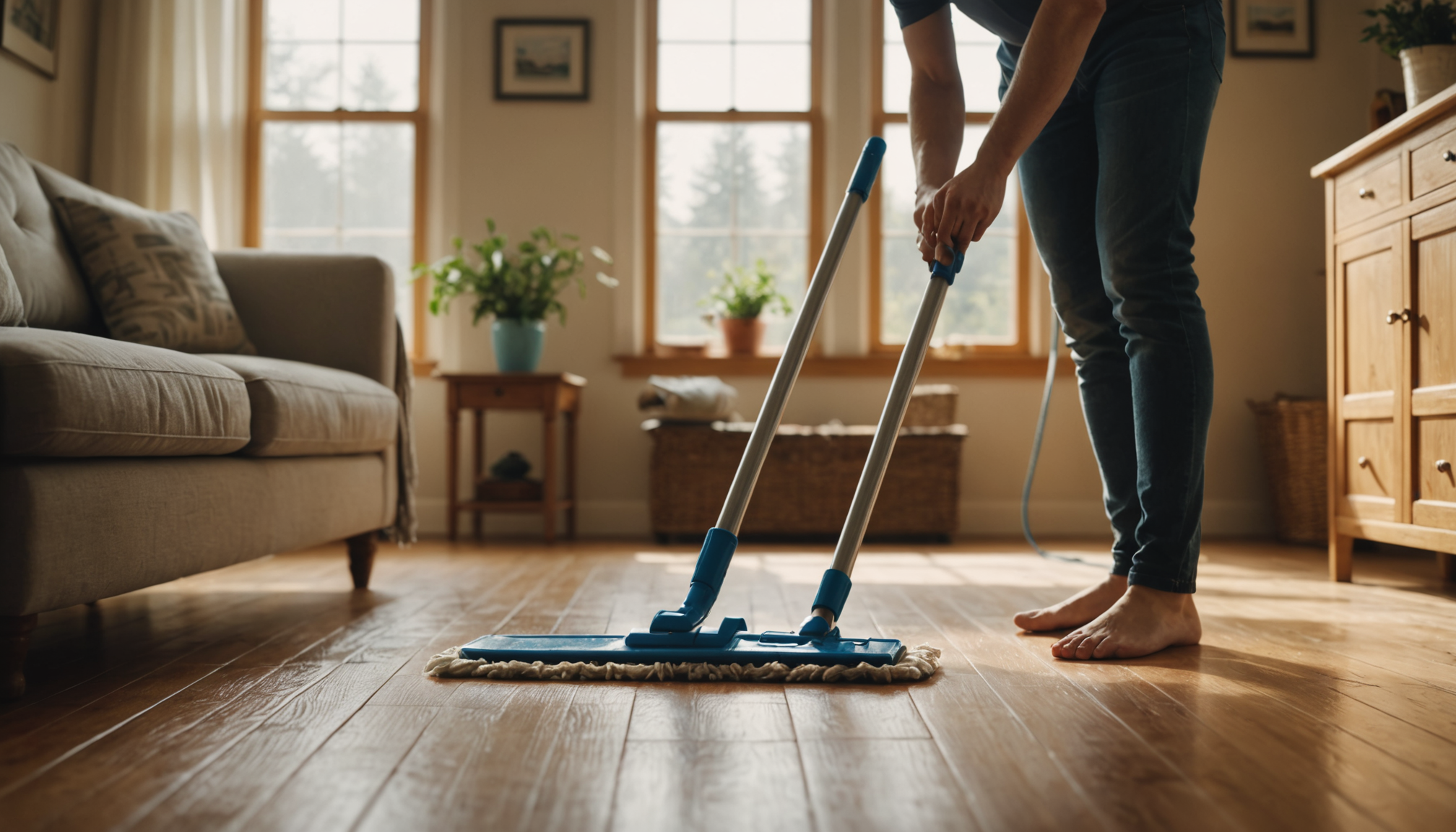 astuces pro pour avoir un sol éclatant chez vous — les professionnels recommandent d'appliquer cette préparation avec une