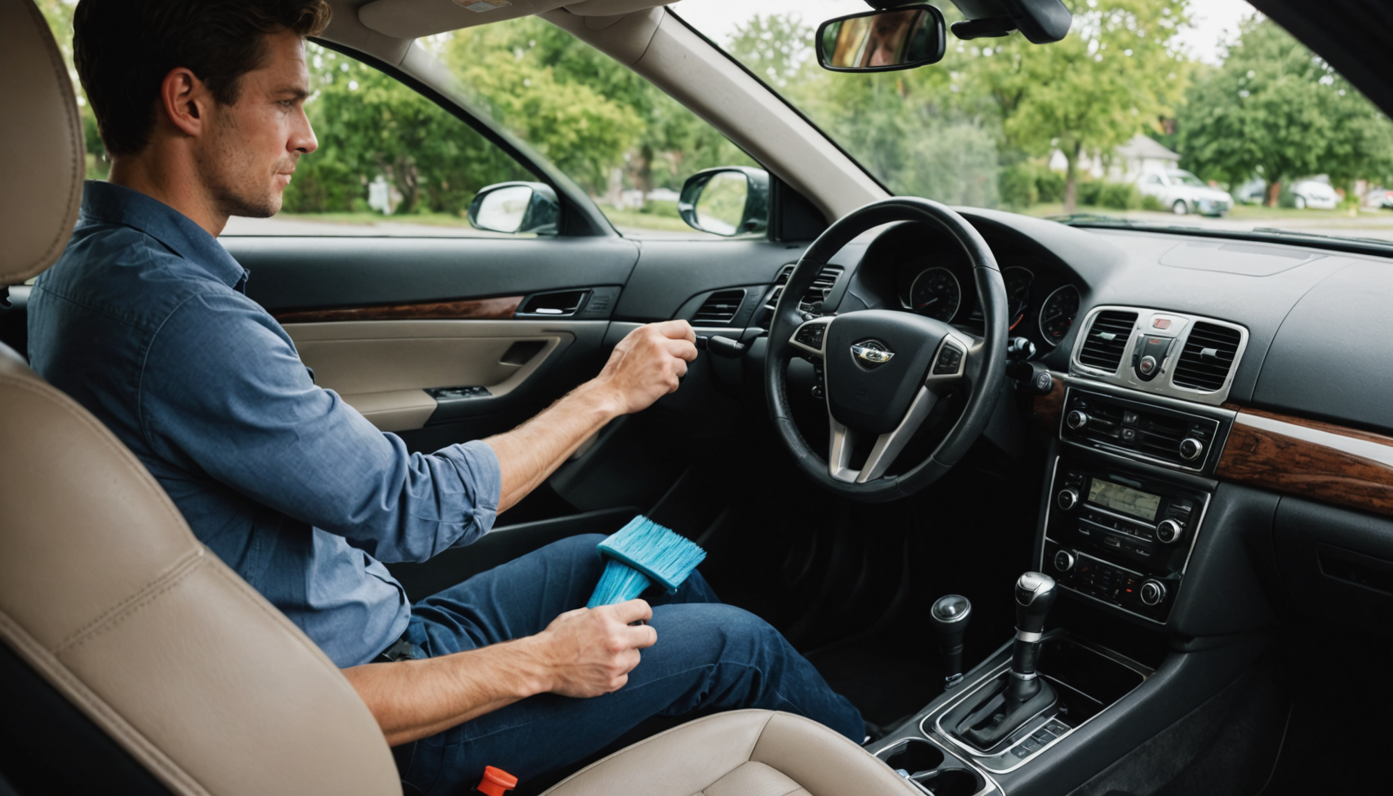 revente de voiture : maximiser sa valeur en 30 jours — l'intérieur demande un travail tout aussi minutieux. aspirez