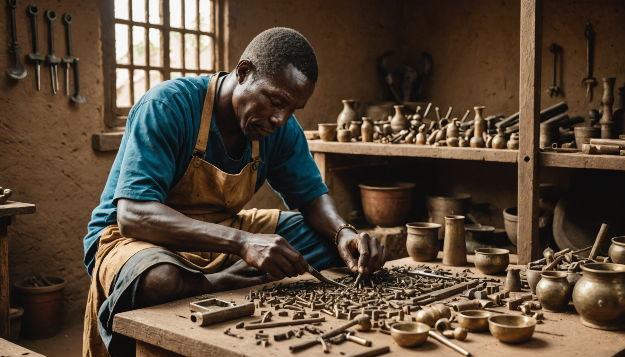 Illustration : le travail du bronze au bénin a produit — patrimoine africain : trésors méconnus à découvrir