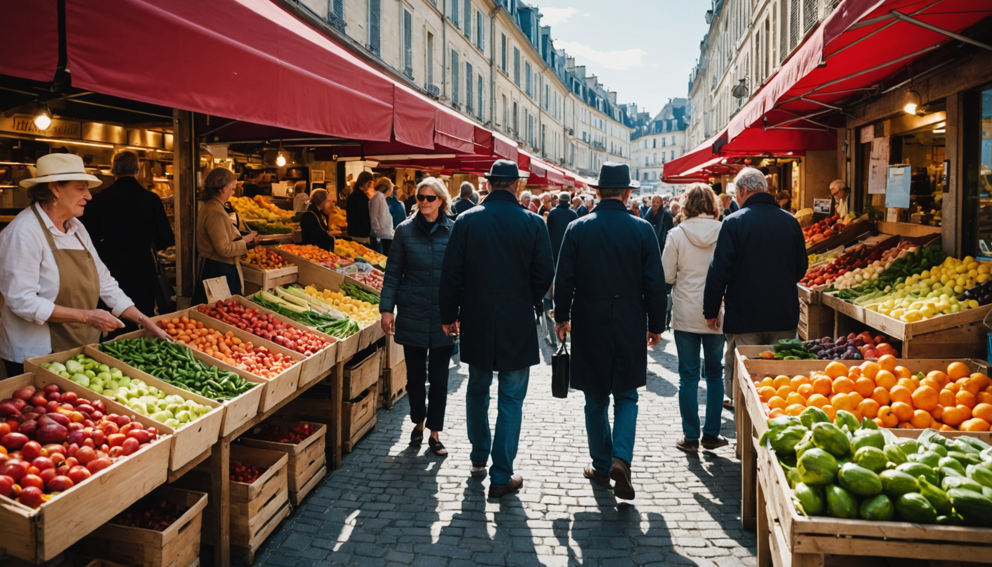 Illustration : les marchés hebdomadaires perpétuent cette tradition d'échange direct — est le secret des saveurs françaises authentiques ?