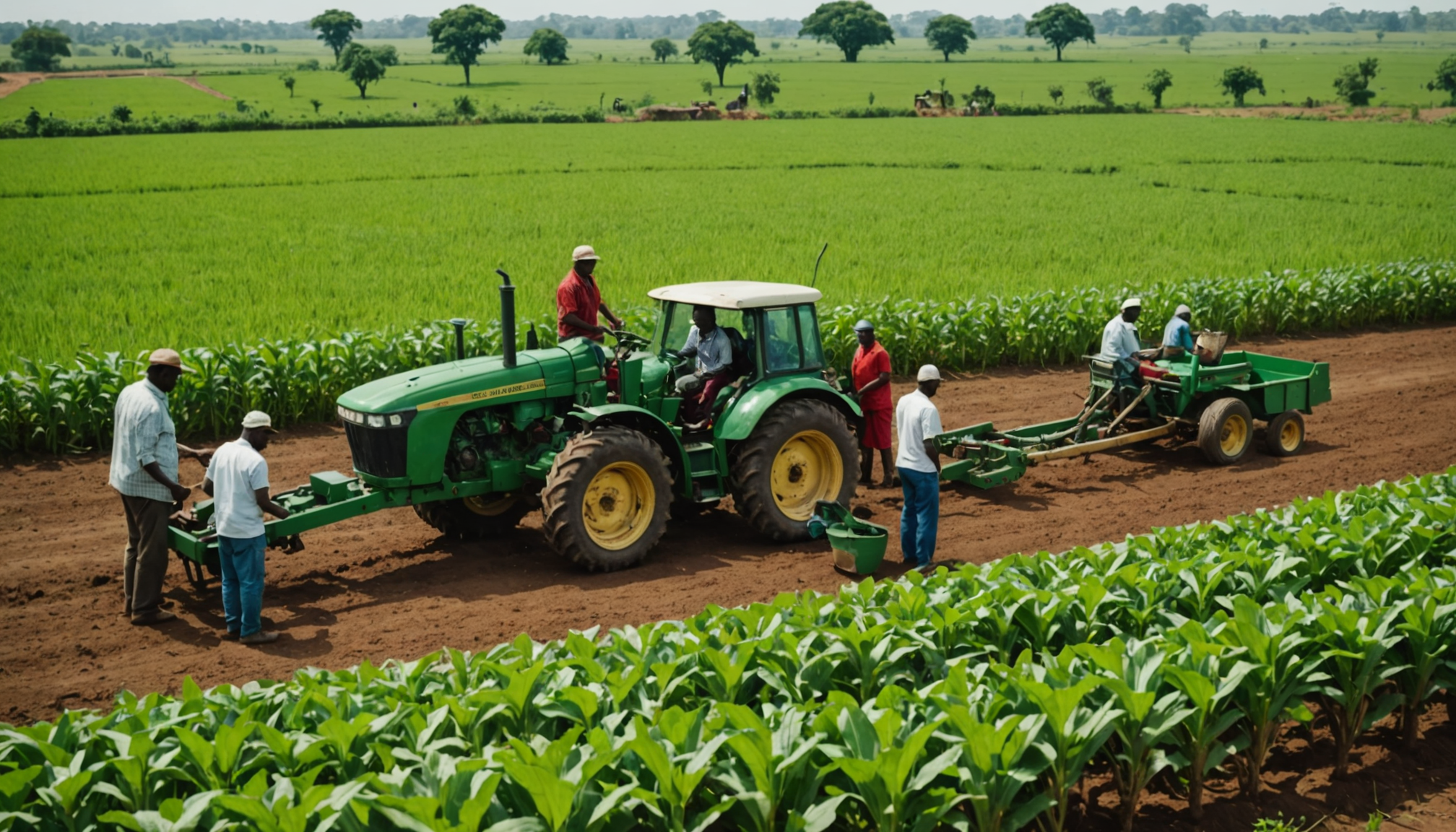 Illustration : les modèles coopératifs modernisés permettent la mutualisation des — agriculture en afrique : innovations qui transforment la production