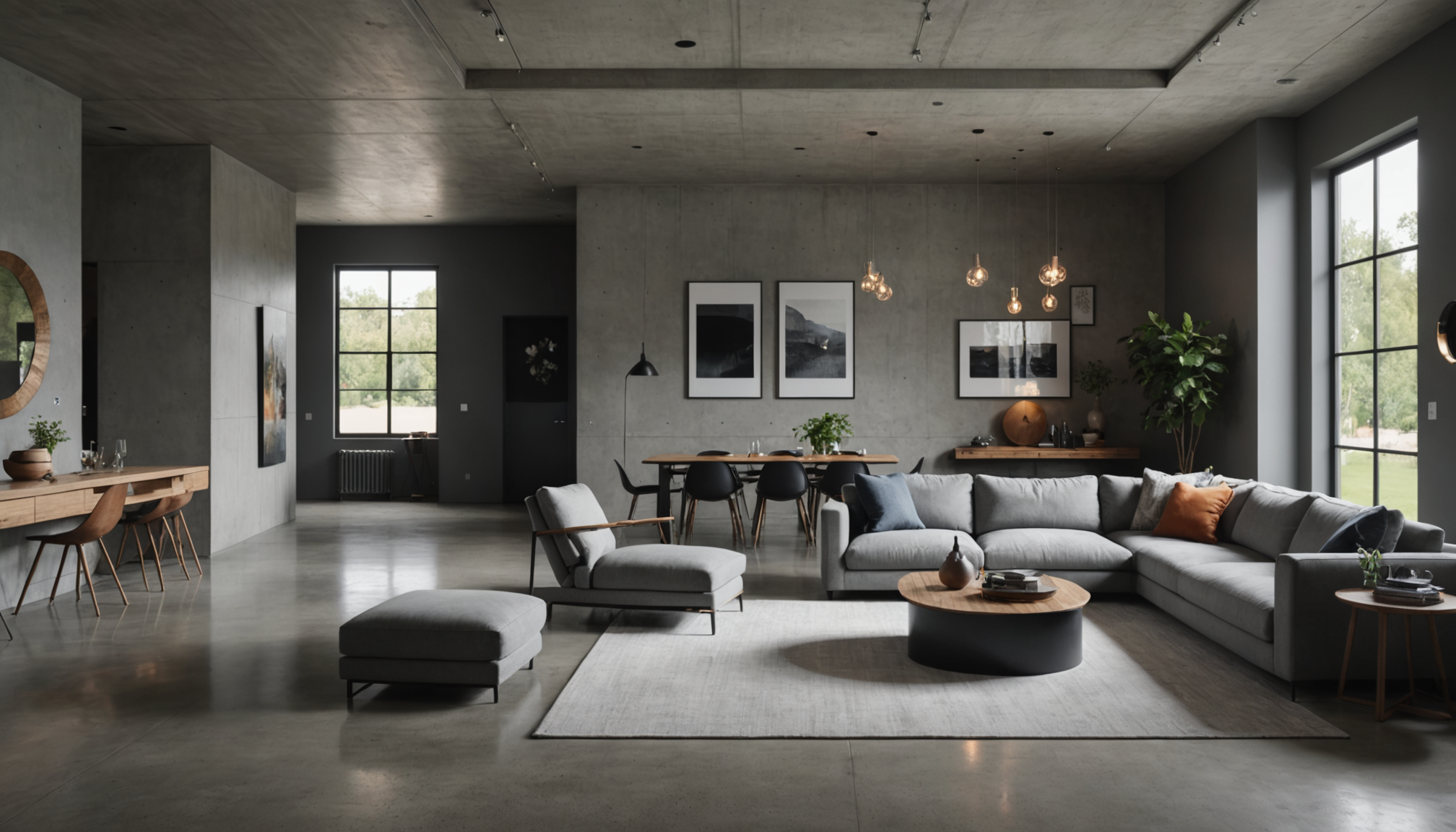 maison moderne : couleurs et matières à privilégier — le béton ciré connaît un engouement mérité pour