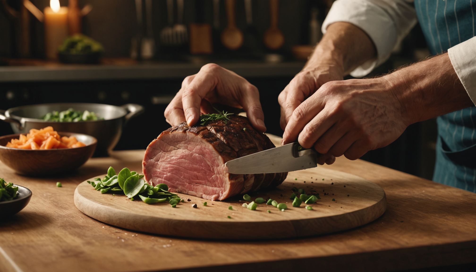 astuces des restaurants étoilés pour cuisiner chez soi — cette patience récompense : lorsque vous tranchez la