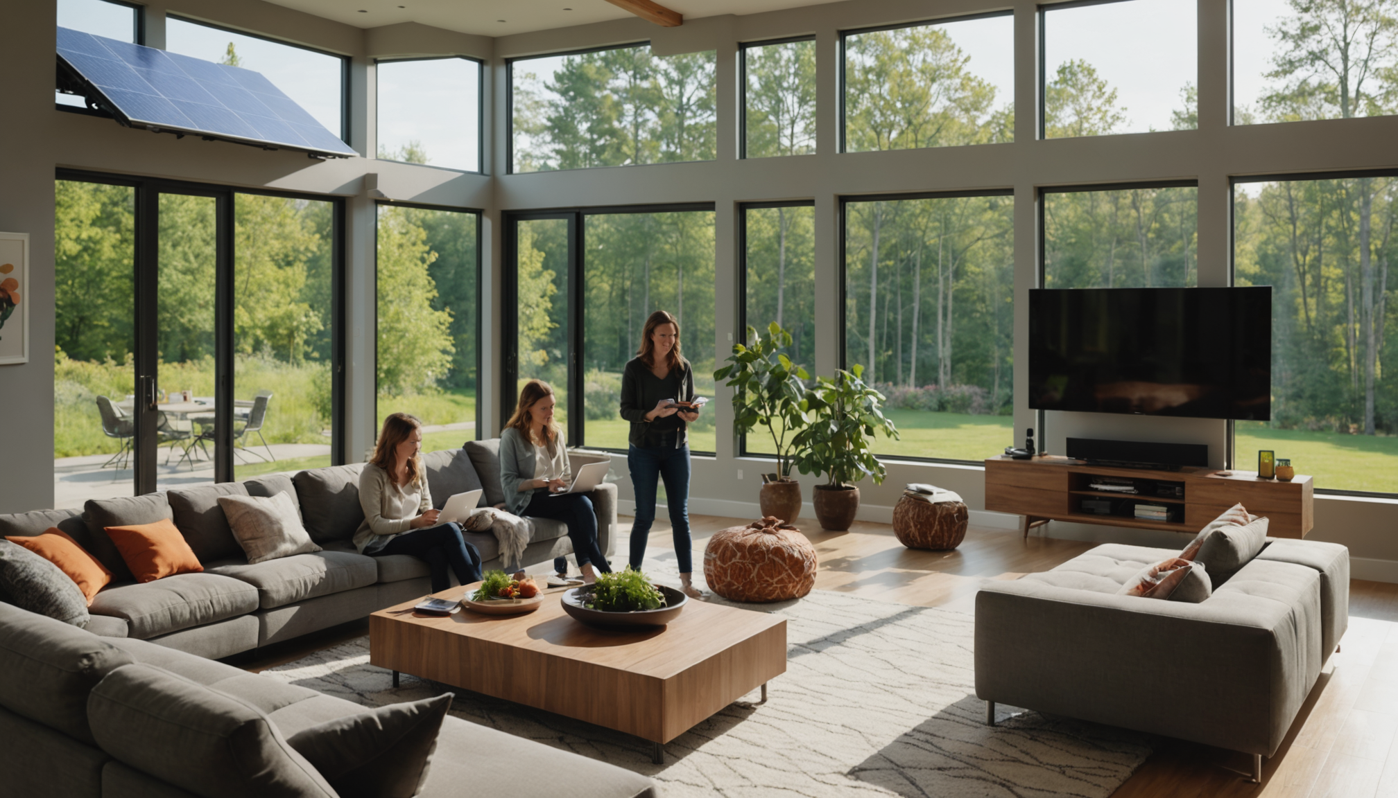 Illustration : cette flexibilité transforme chaque habitation équipée en acteur — solutions intelligentes pour une maison écologique