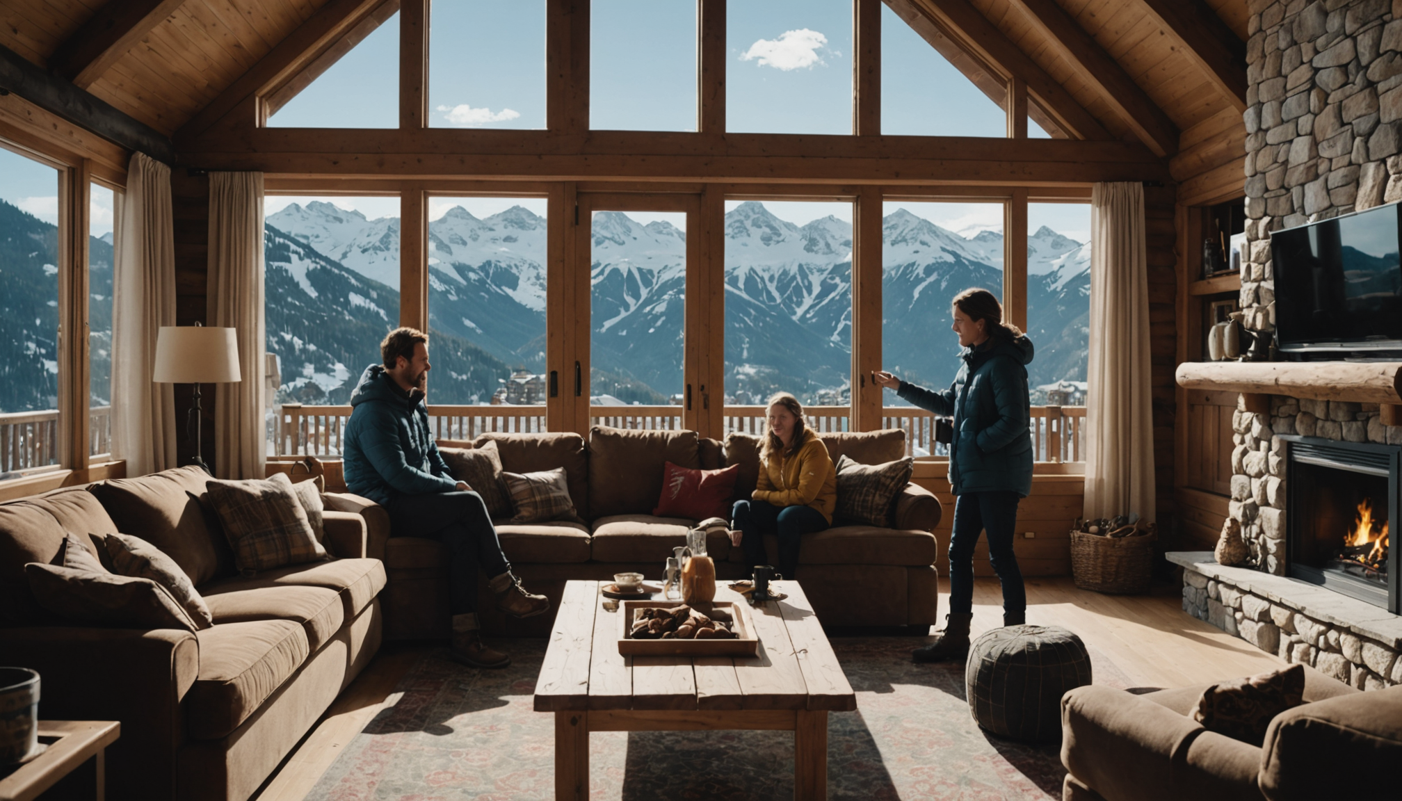 Illustration : vue ou l'accès direct aux pistes, car le — rendement locatif en station : comparatif entre la location saisonnière et classique