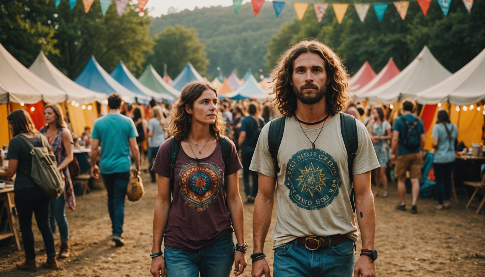 Illustration : les festivals indie ou folk encouragent une approche — look de festival : créer une tenue originale avec un t-shirt décalé