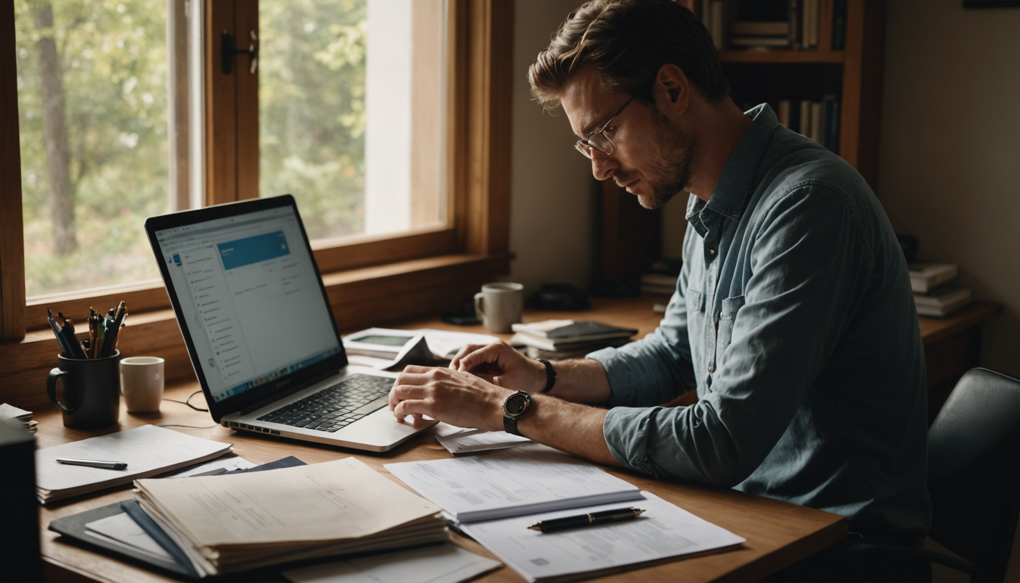 Illustration : préparez des relevés bancaires récents montrant un solde — préparer ses documents de voyage sans stress