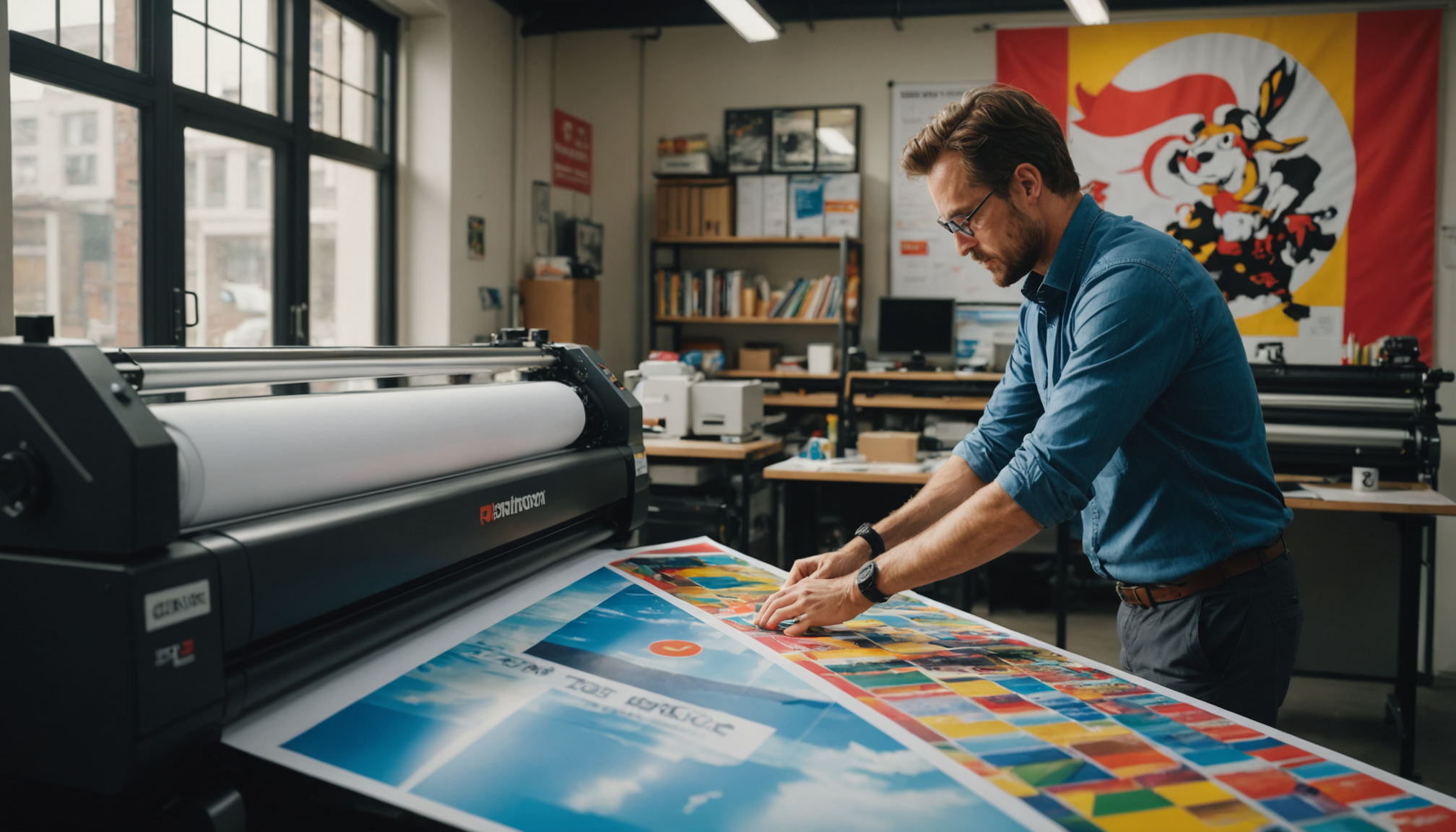 Illustration : la livraison express constitue une option précieuse pour — faire imprimer un kakemono roll-up de qualité professionnelle ?