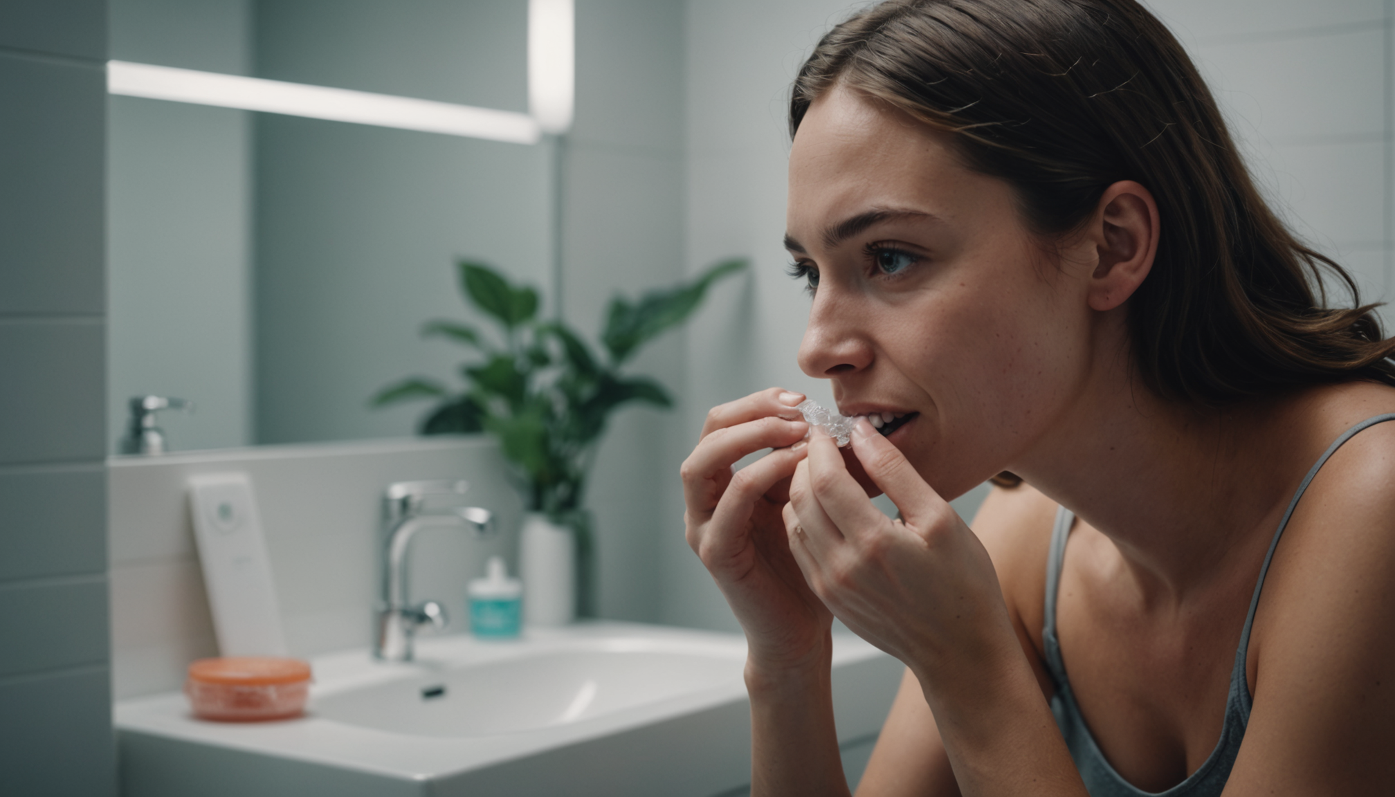 Illustration : la phase de contention suit systématiquement le traitement — aligneurs transparents : la solution discrète pour aligner vos dents