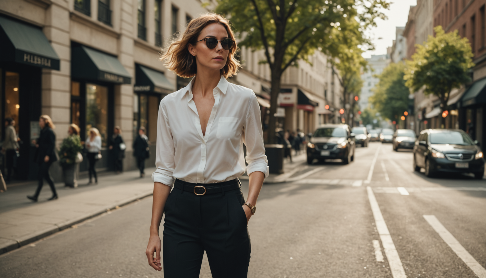 pantalon femme tendance : comment trouver le modèle parfait pour chaque occasion — les silhouettes en v, avec des épaules marquées