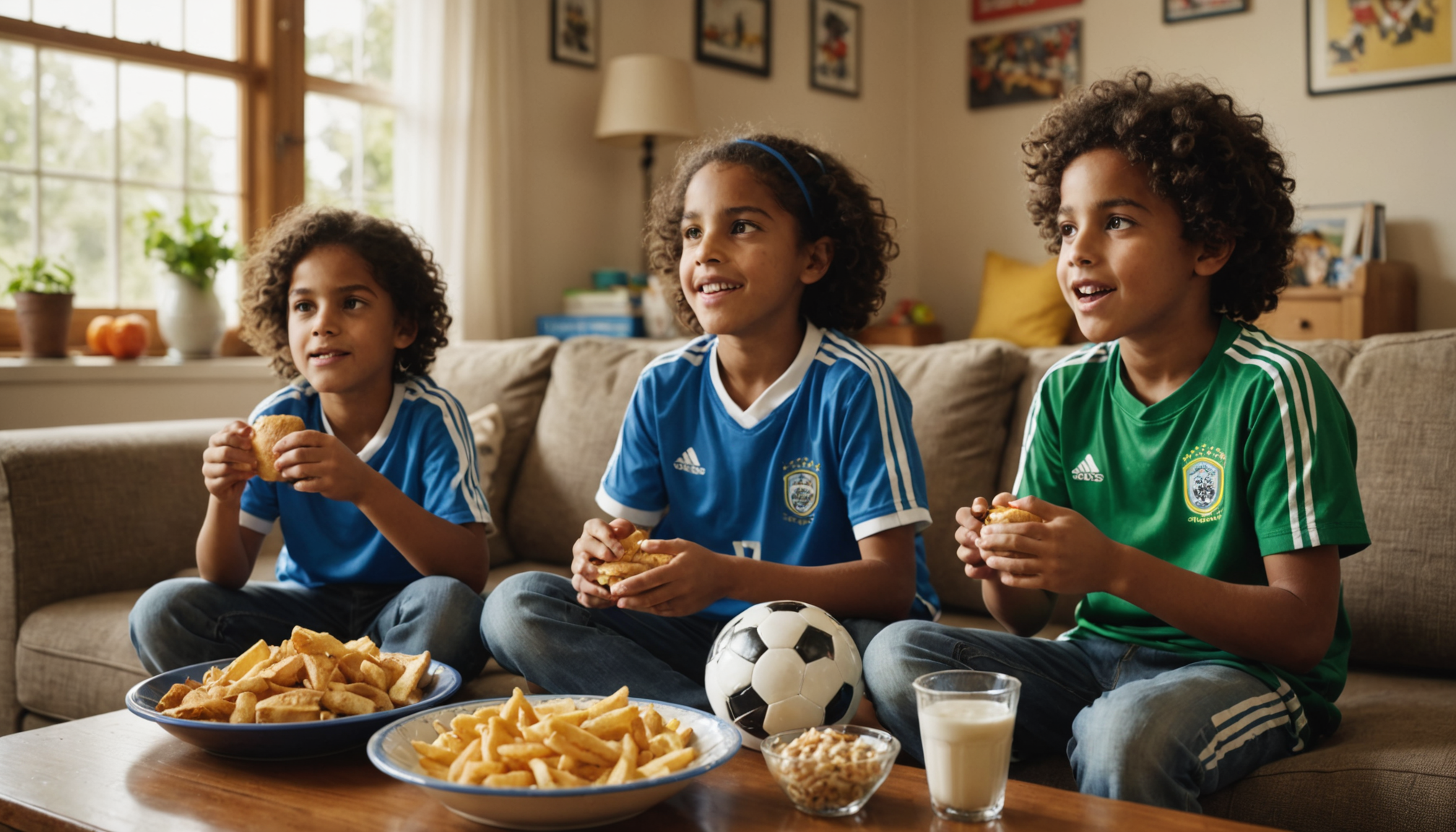 Illustration : les enfants de sept à onze ans tolèrent — guide complet : que donner à manger aux enfants pendant les matchs de la coupe du monde