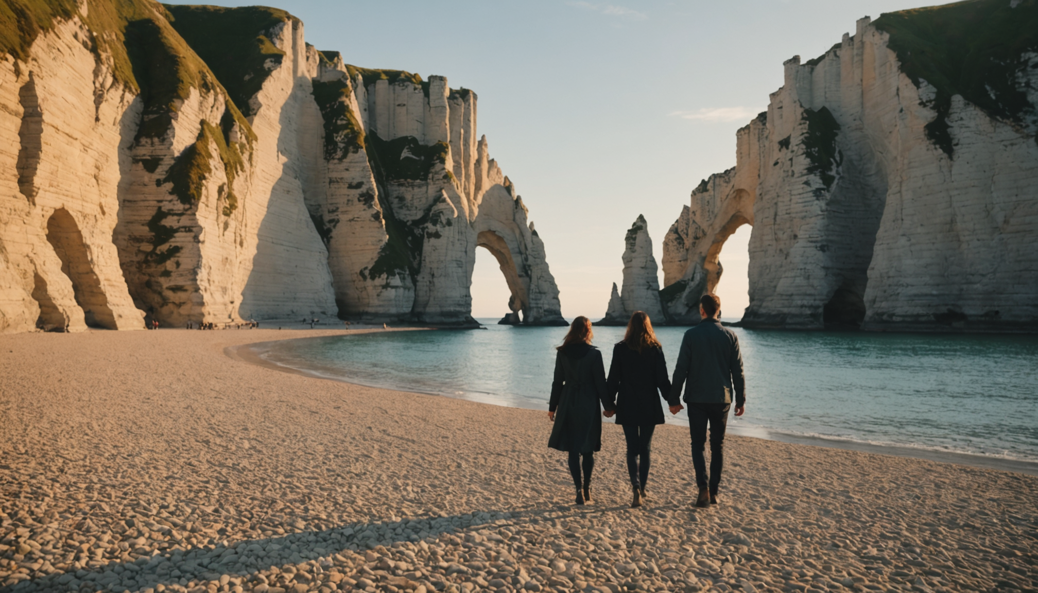 Illustration : étretat combine romantisme et nature brute. les falaises — partir en week-end en france ? 20 idées magiques