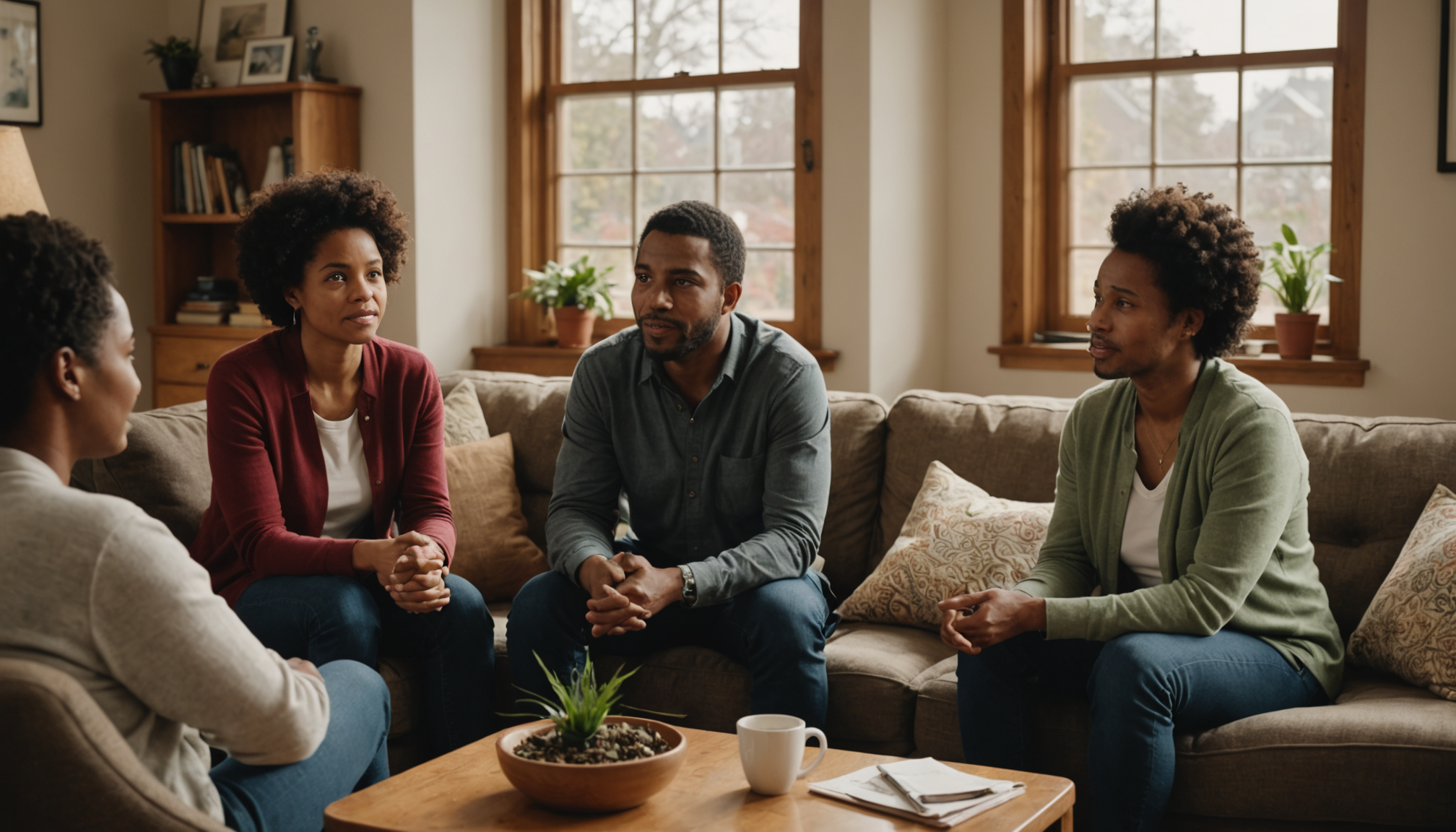 Illustration : développez votre empathie en écoutant activement, sans interrompre — 10 habitudes simples pour améliorer votre santé dès aujourd’hu