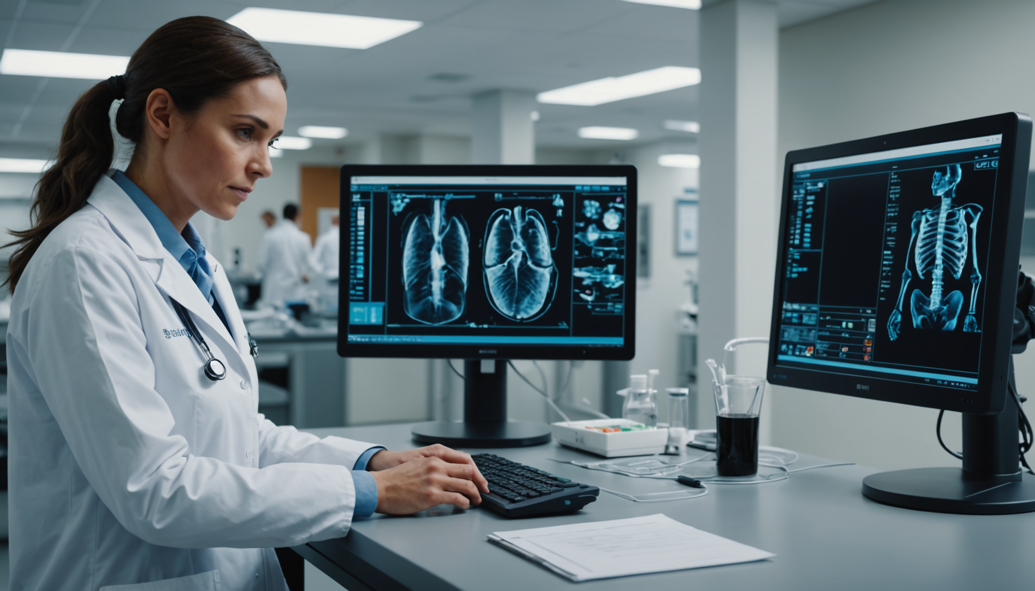 Illustration : la maîtrise des outils technologiques devient aussi importante — l'innovation médicale transforme la vie des patients
