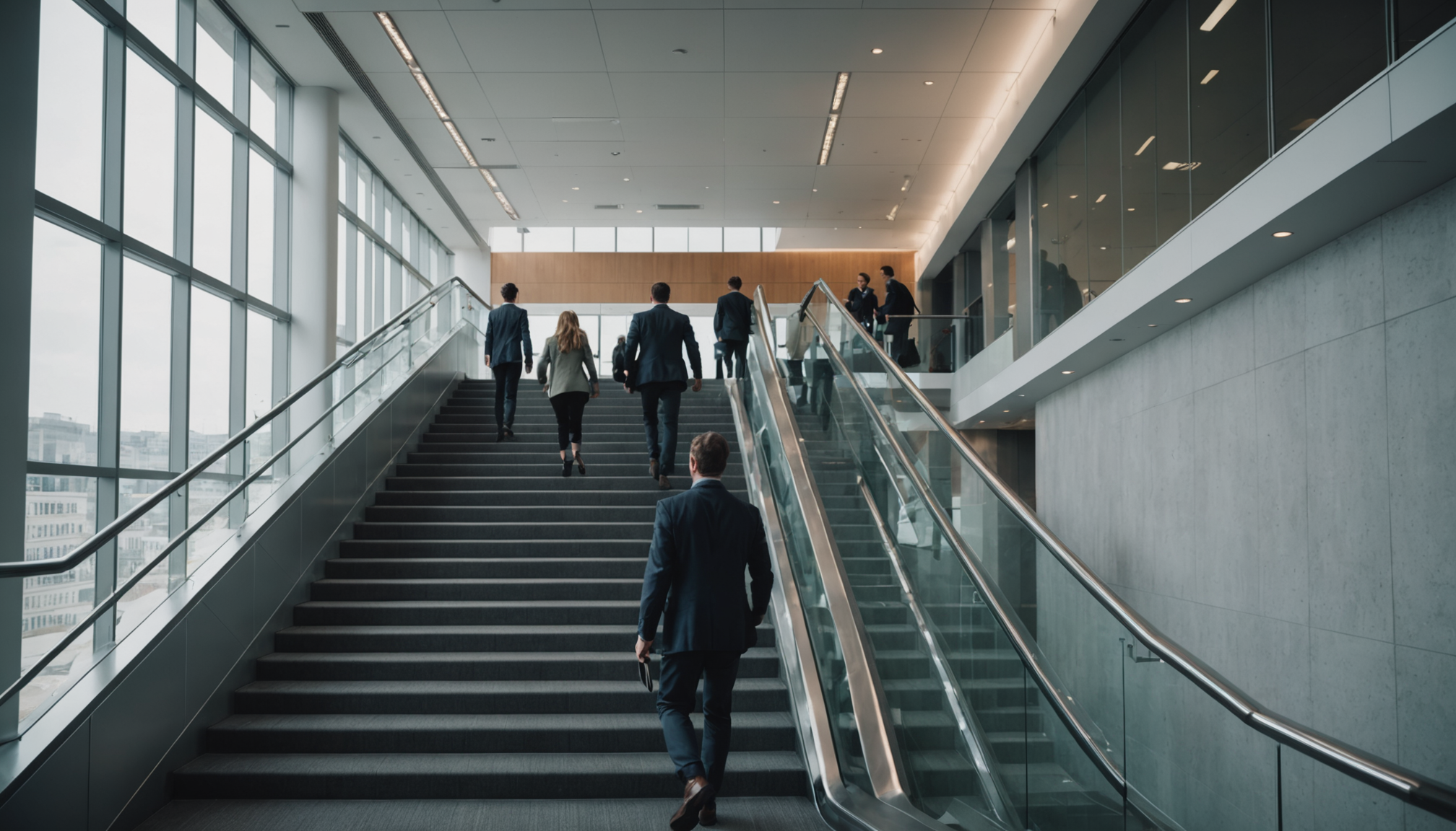 cultiver le bien-être au quotidien avec des gestes simples — privilégiez les escaliers plutôt que l'ascenseur. descendez du